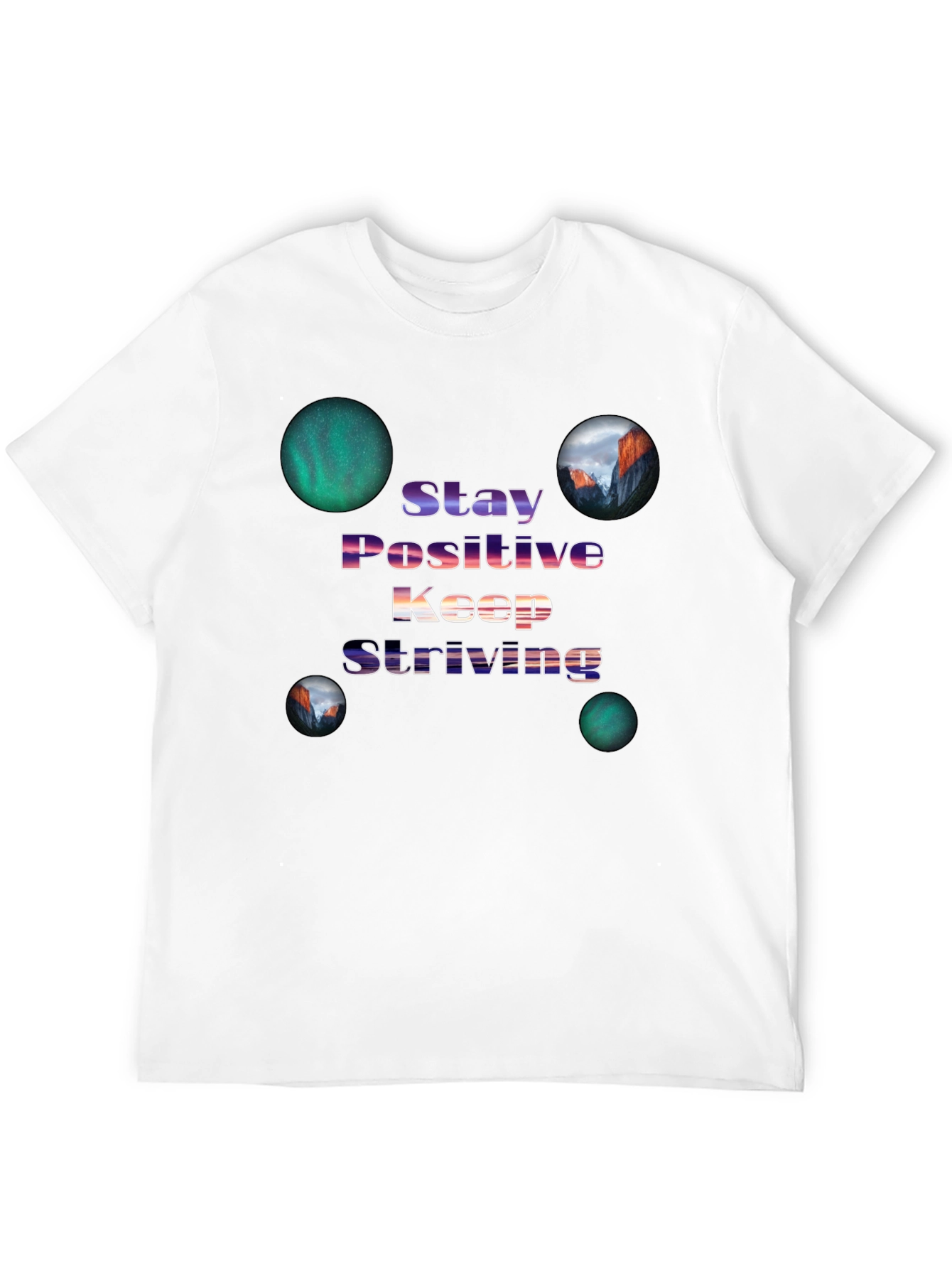 Stay Positive Graphic Tee - Inspiring Design