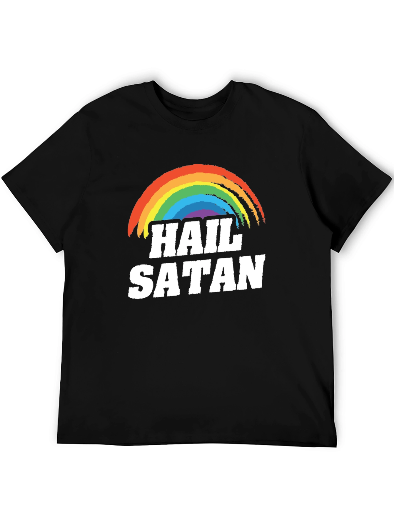 Hail Satan Rainbow T-Shirt - Prideful Rebellion