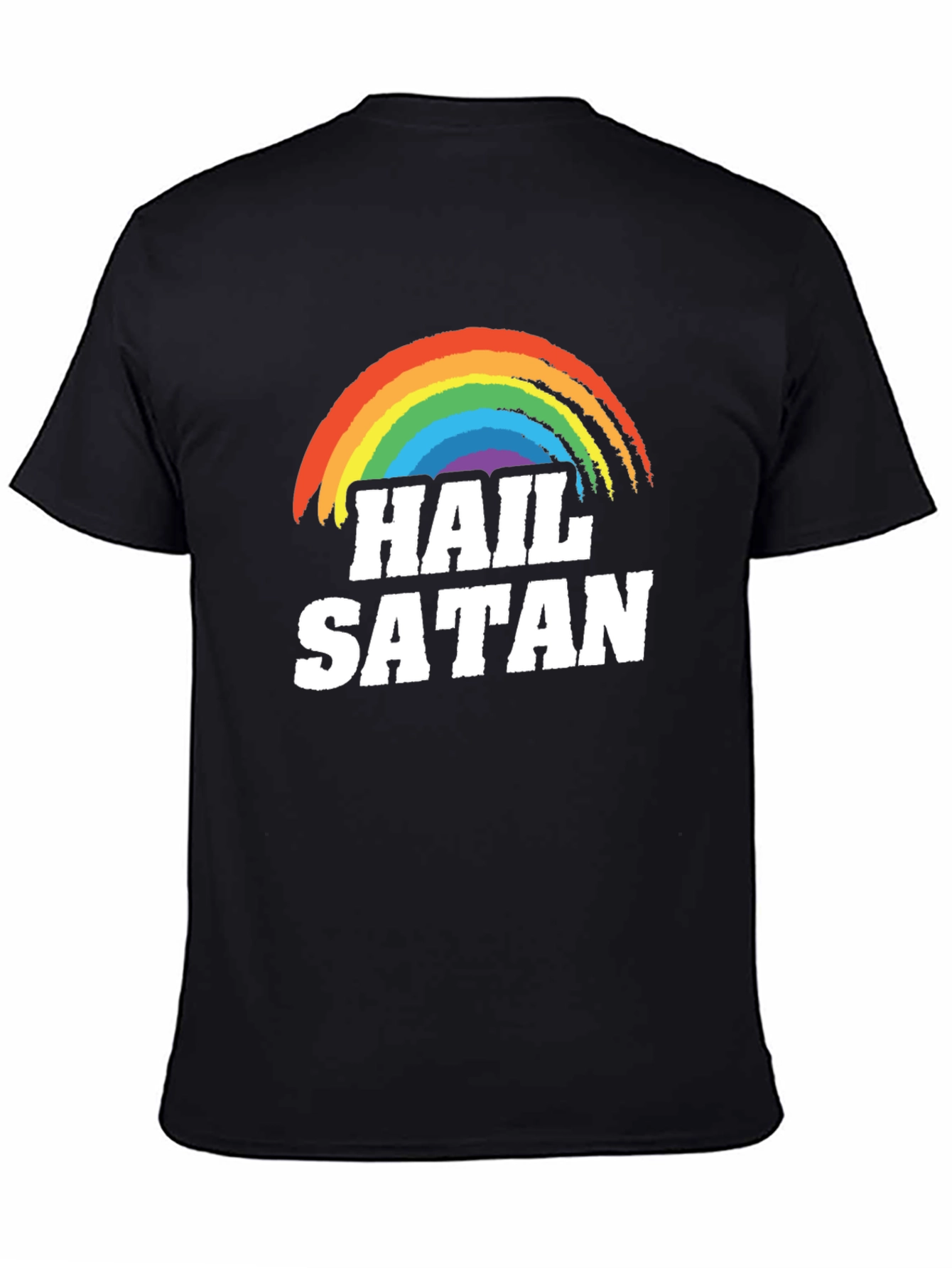 Hail Satan Rainbow T-Shirt - Prideful Rebellion