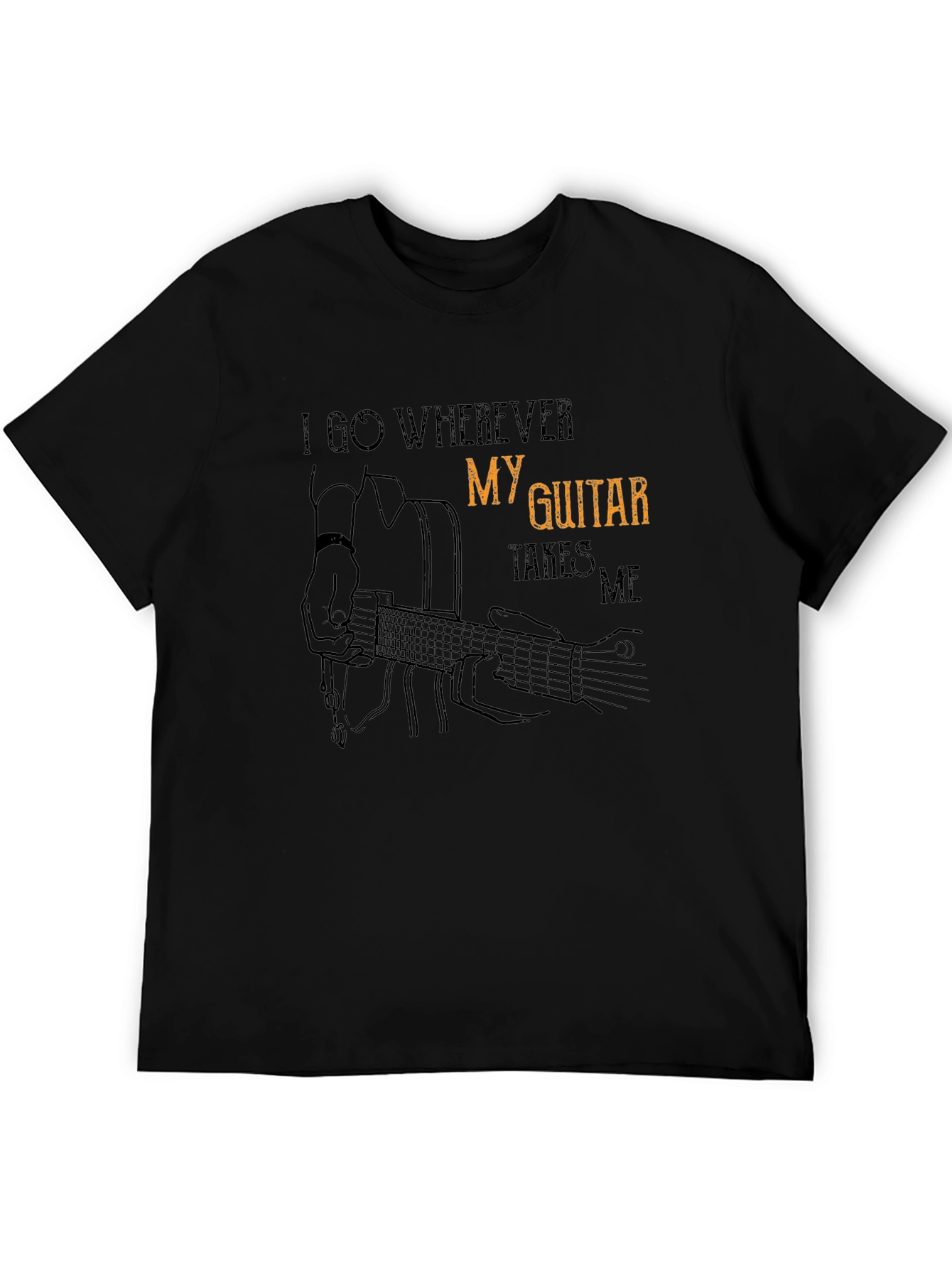 Guitar Takes Me Graphic T-Shirt