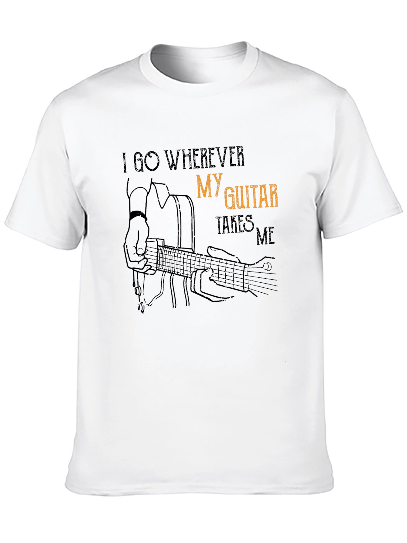 Guitar Takes Me Graphic T-Shirt