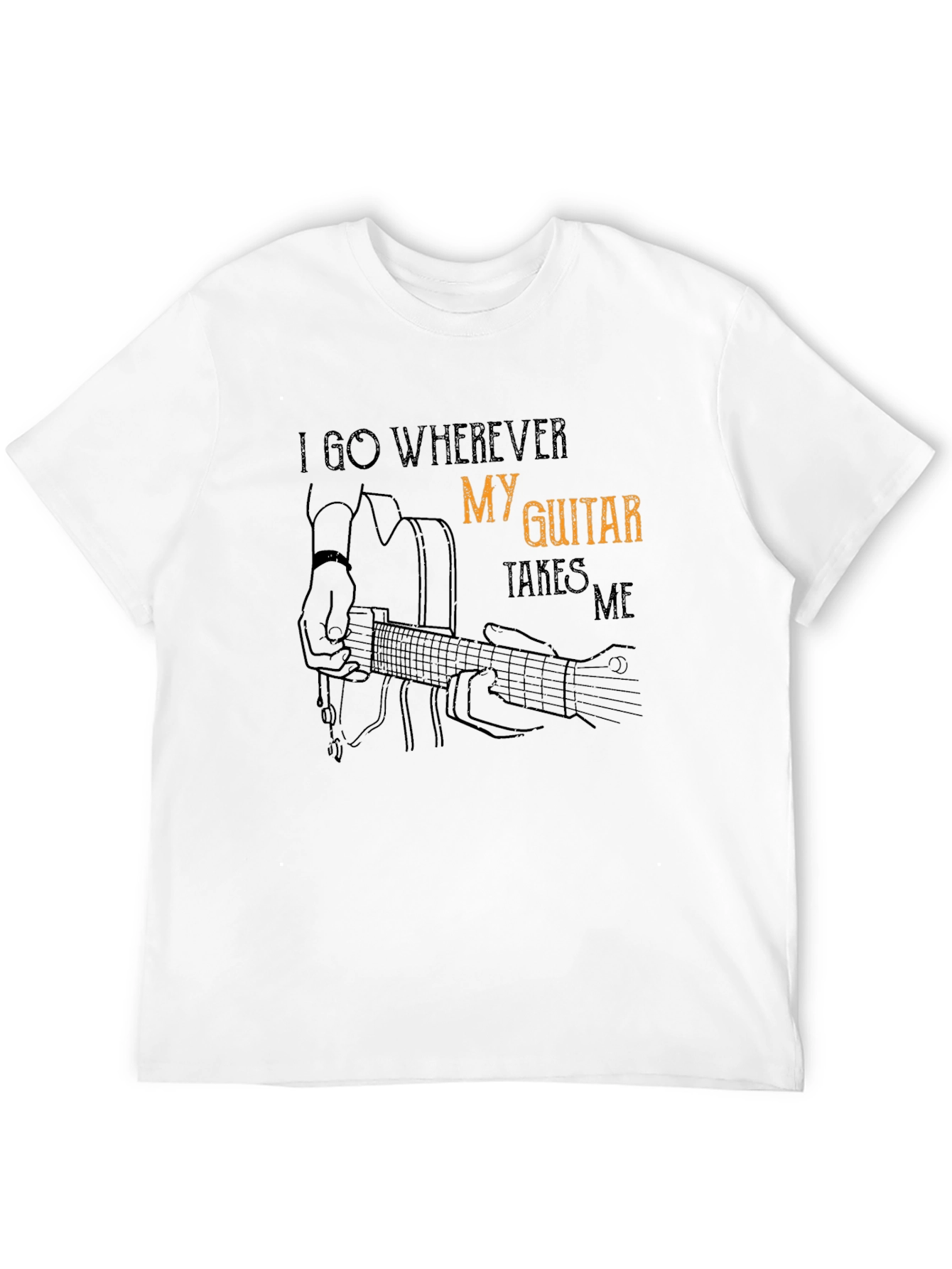 Guitar Takes Me Graphic T-Shirt