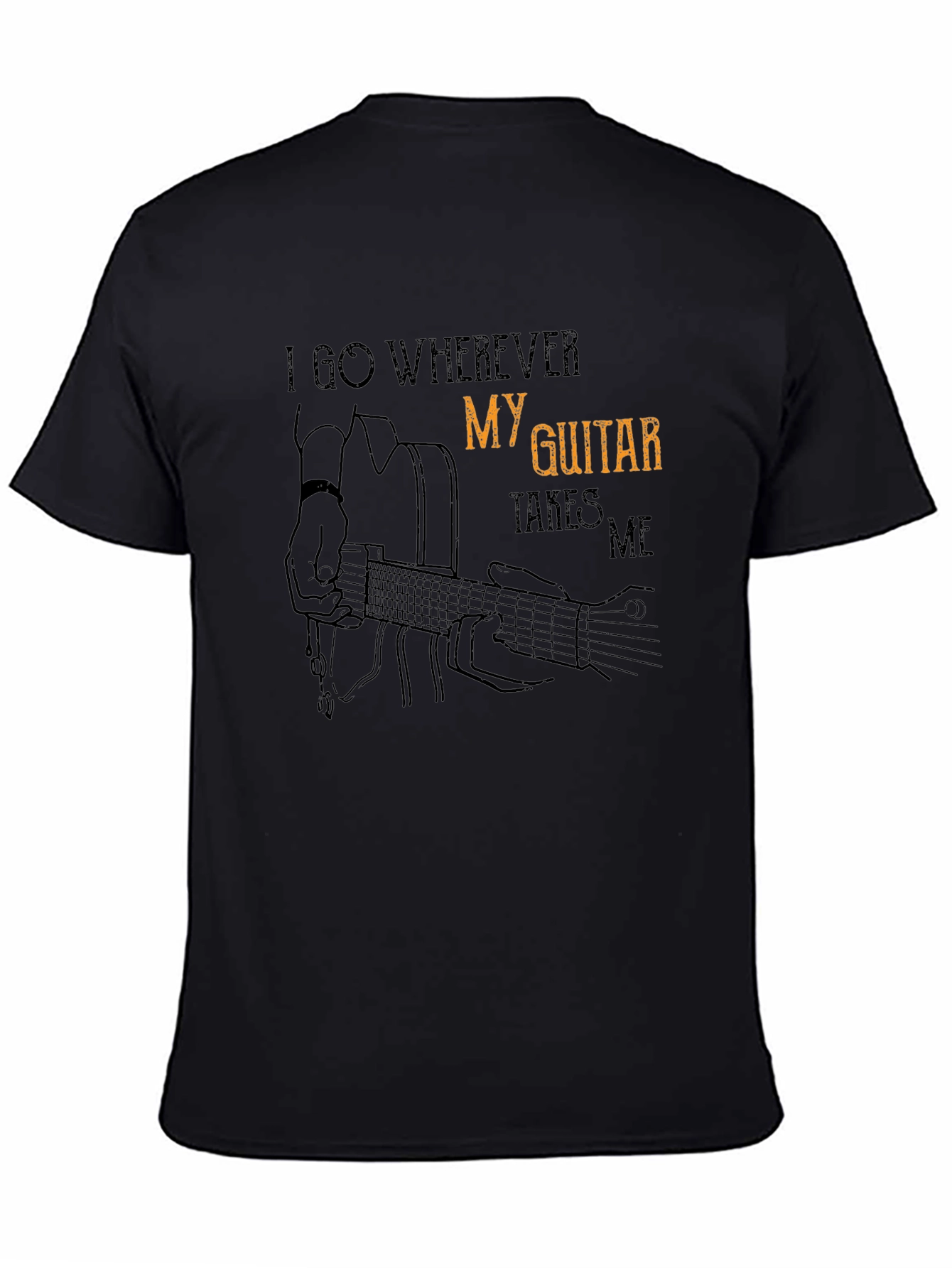 Guitar Takes Me Graphic T-Shirt