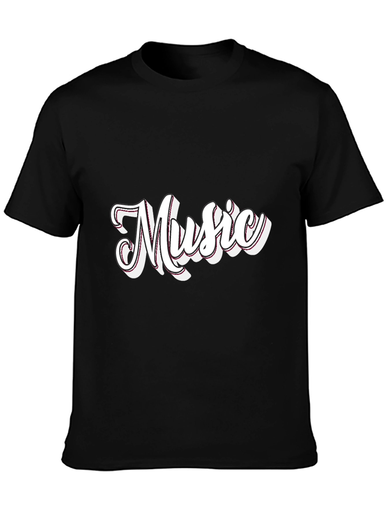 Music Graphic Black T-Shirt