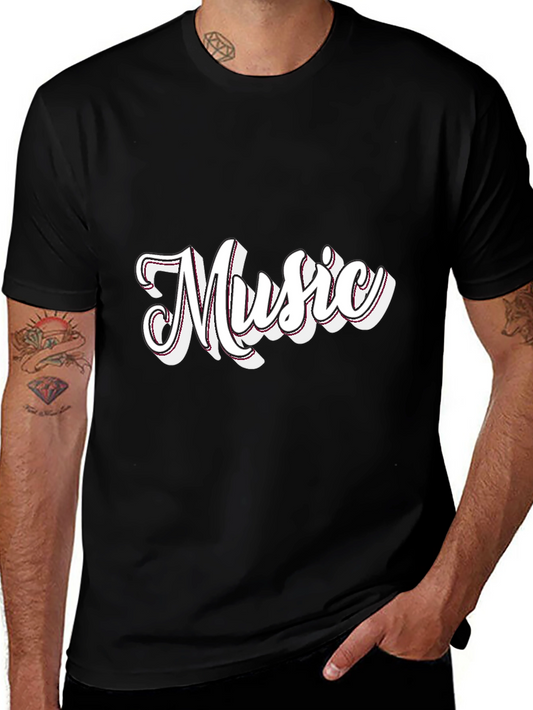 Music Graphic Black T-Shirt