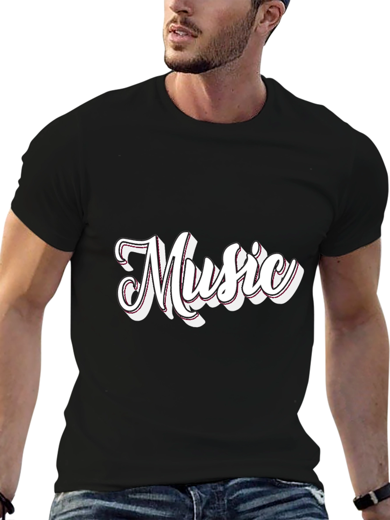 Music Graphic Black T-Shirt