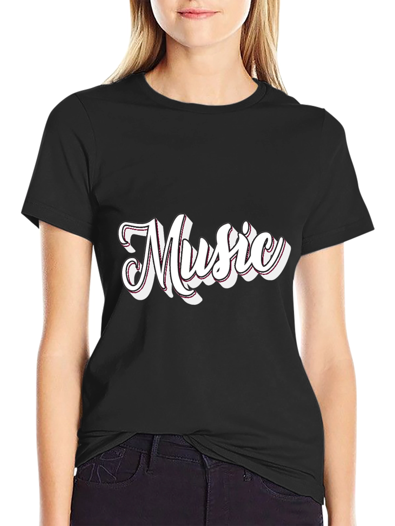 Music Graphic Black T-Shirt