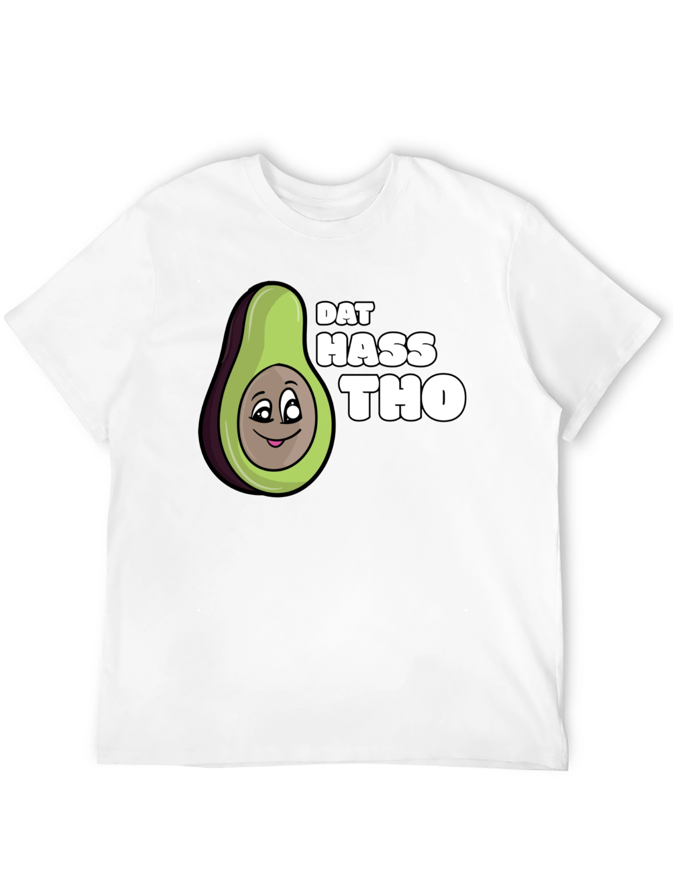 Dat Hass Tho Avocado Black T-Shirt Funny Tee