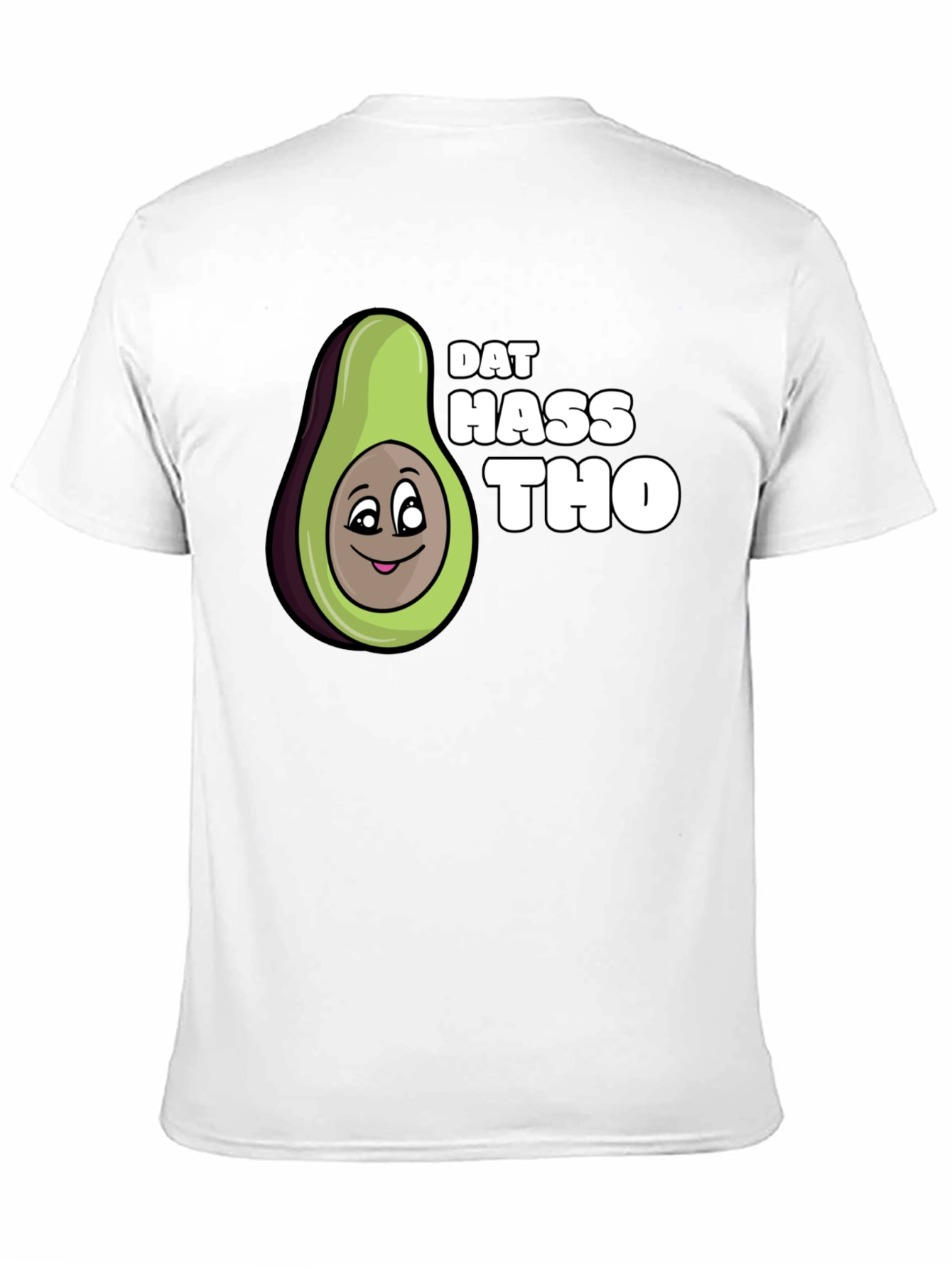 Dat Hass Tho Avocado Black T-Shirt Funny Tee