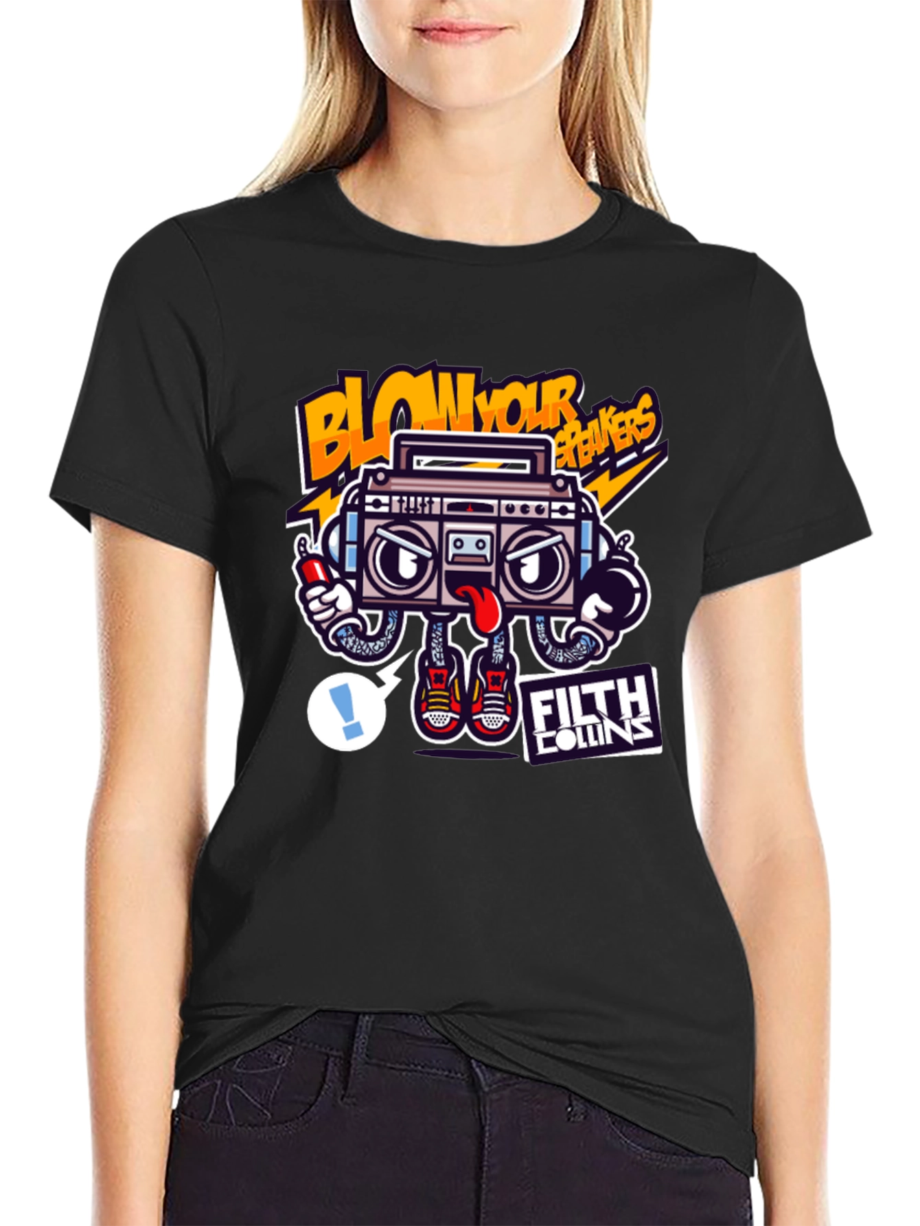 Blow Your Breakers Boombox Graphic Tee