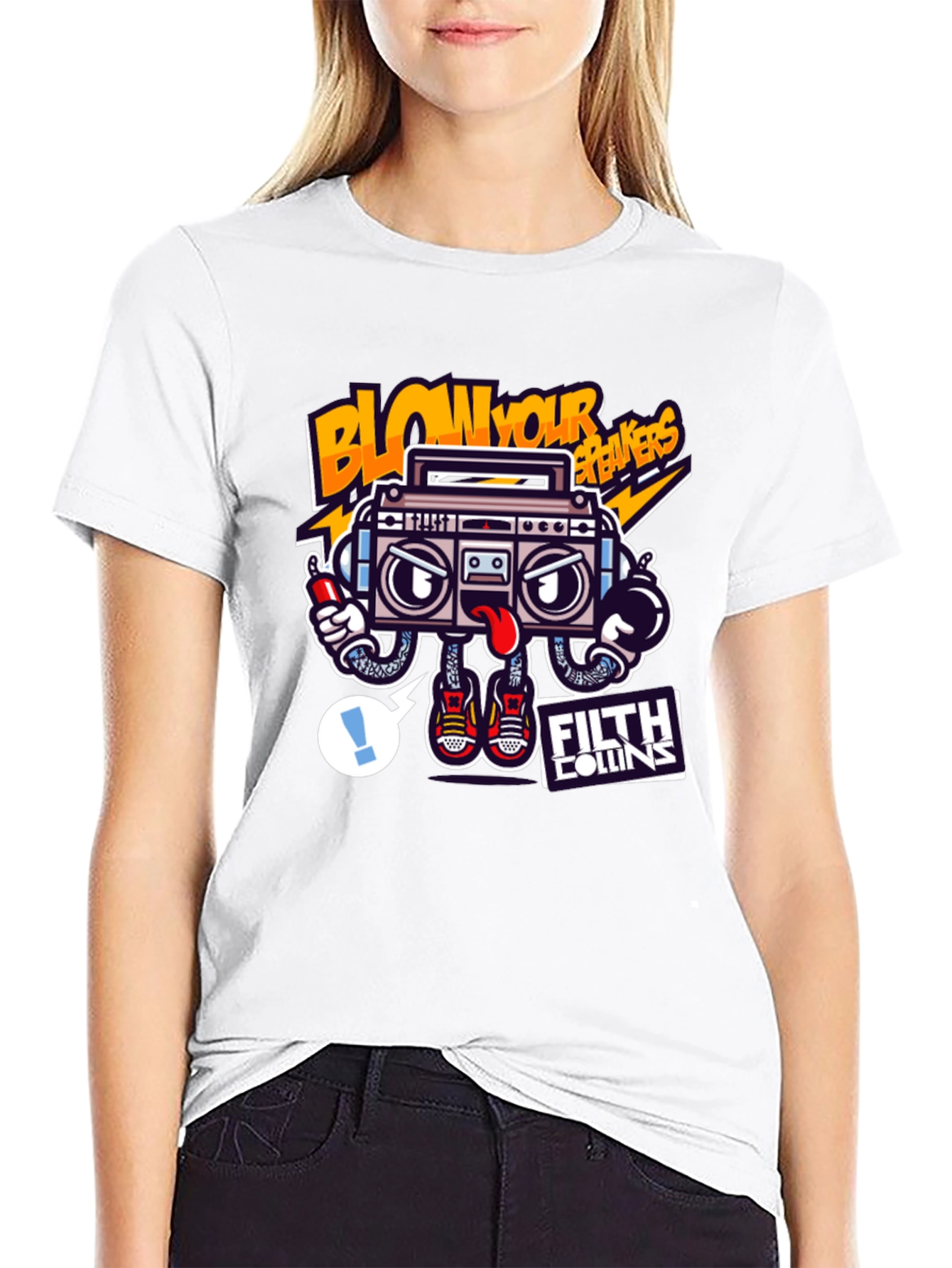 Blow Your Breakers Boombox Graphic Tee