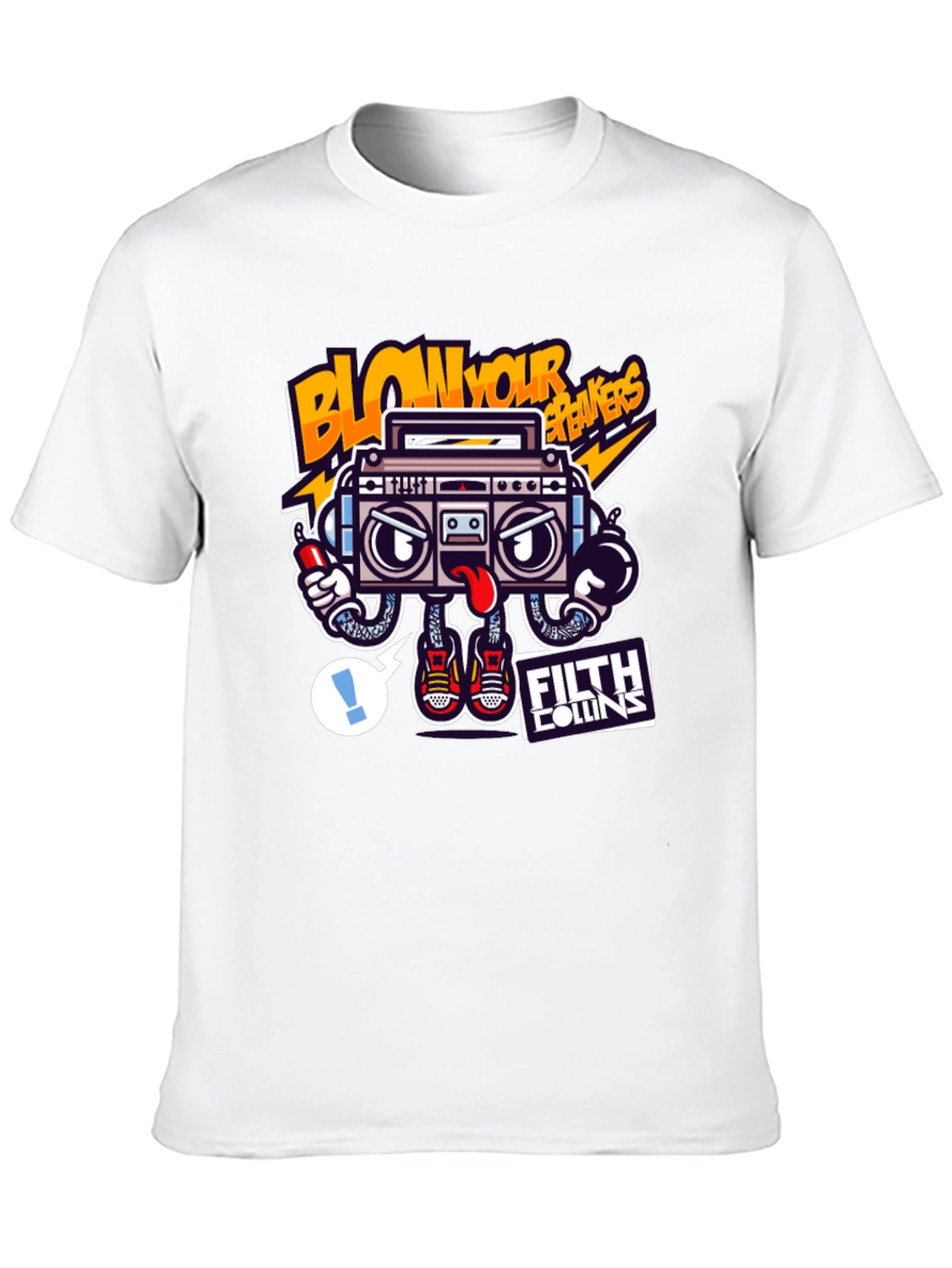 Blow Your Breakers Boombox Graphic Tee
