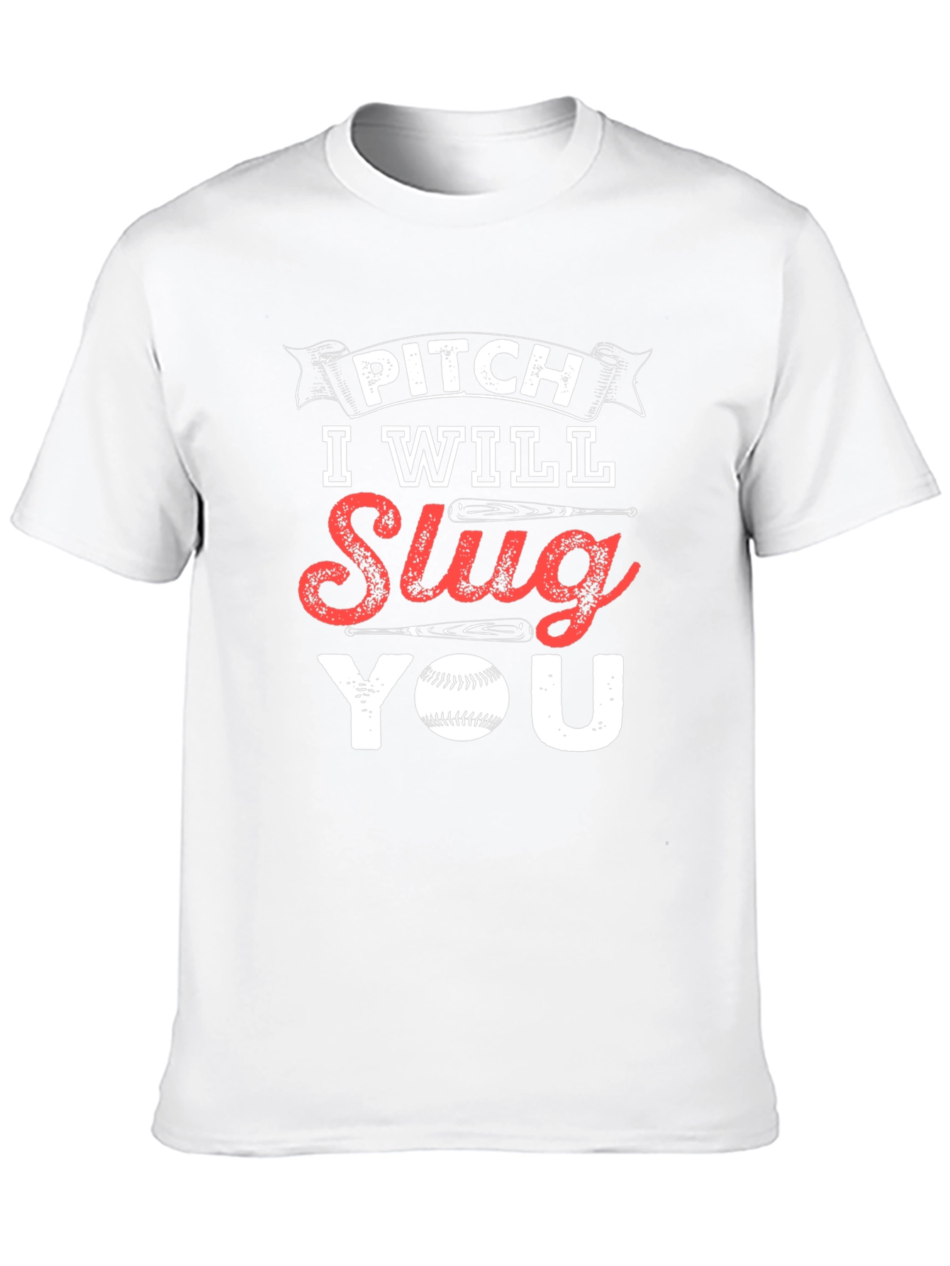 Pitch I Will Slug You Baseball T-Shirt