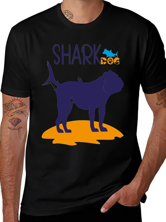 Shark Dog Graphic T-Shirt