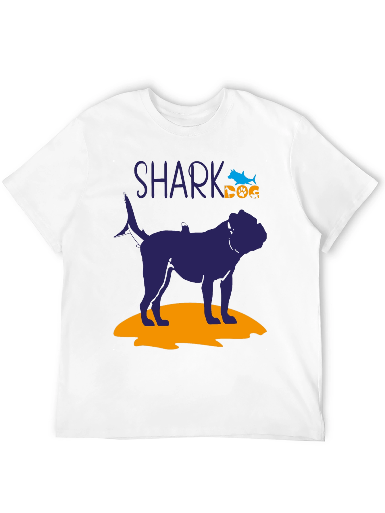 Shark Dog Graphic T-Shirt