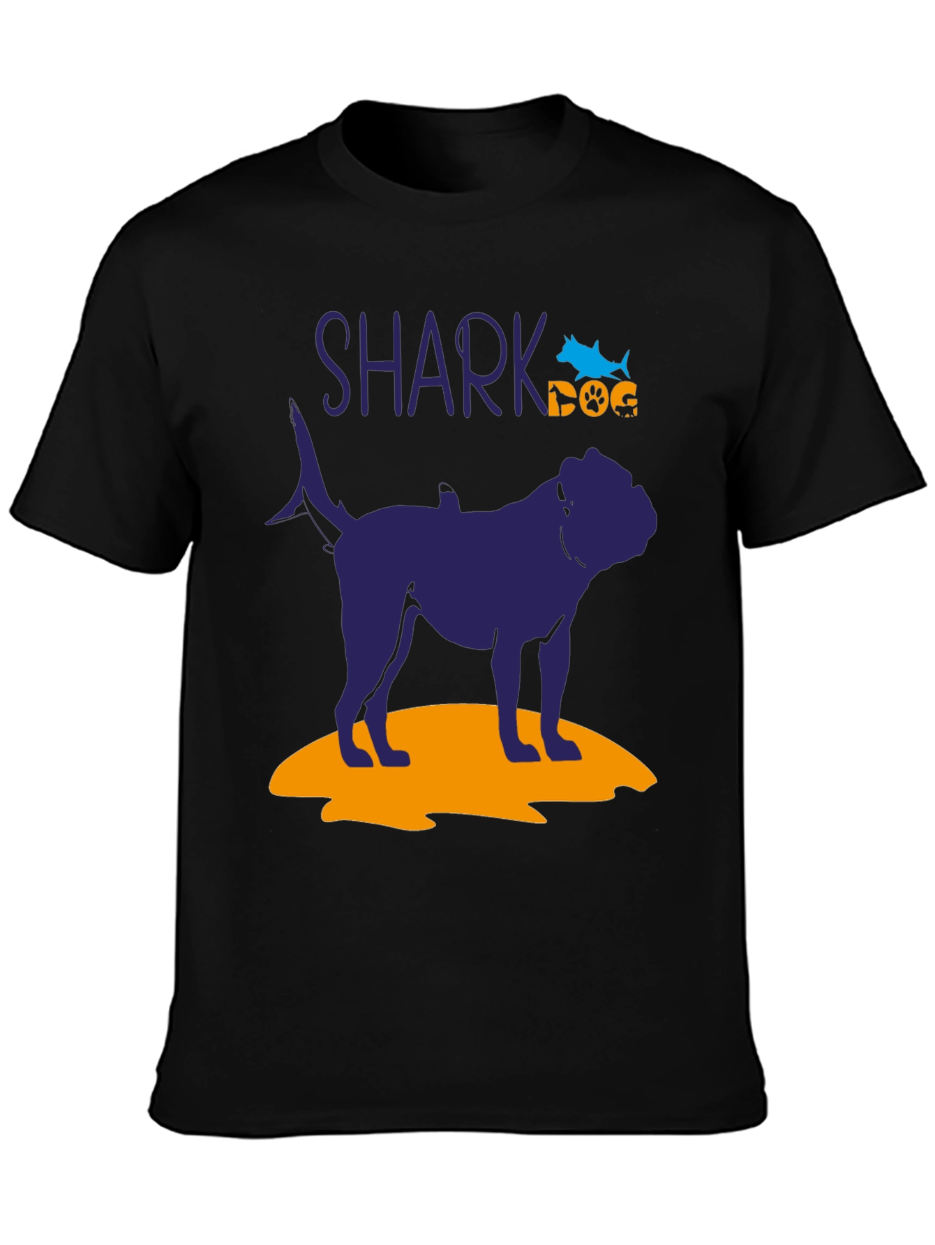 Shark Dog Graphic T-Shirt