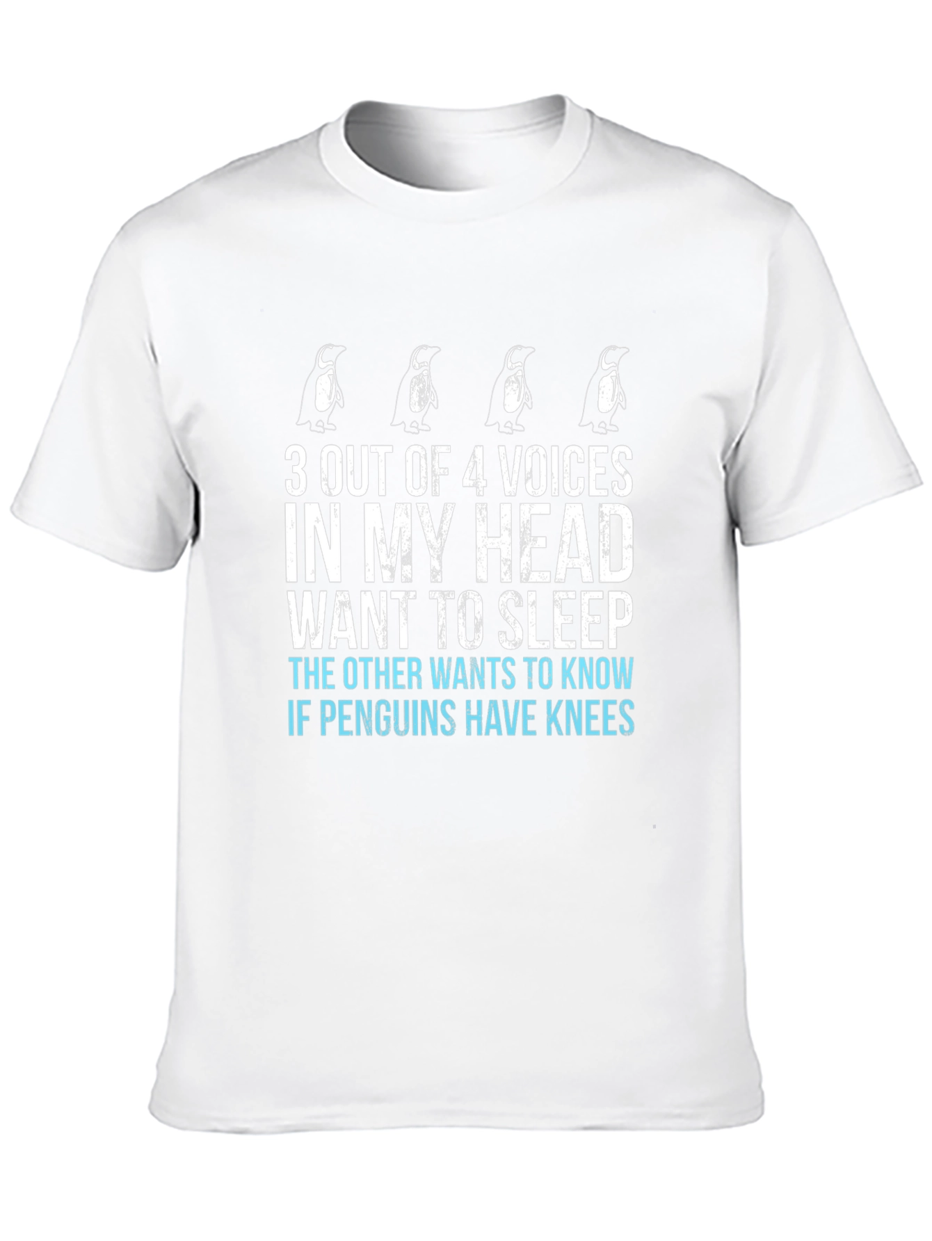 Penguin Voices T-Shirt - Funny Graphic Tee