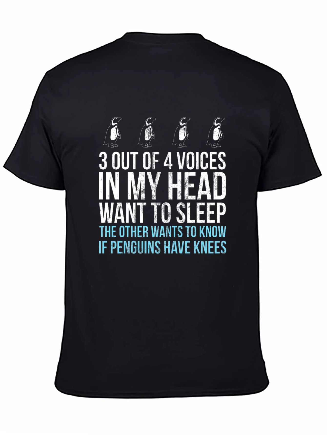 Penguin Voices T-Shirt - Funny Graphic Tee