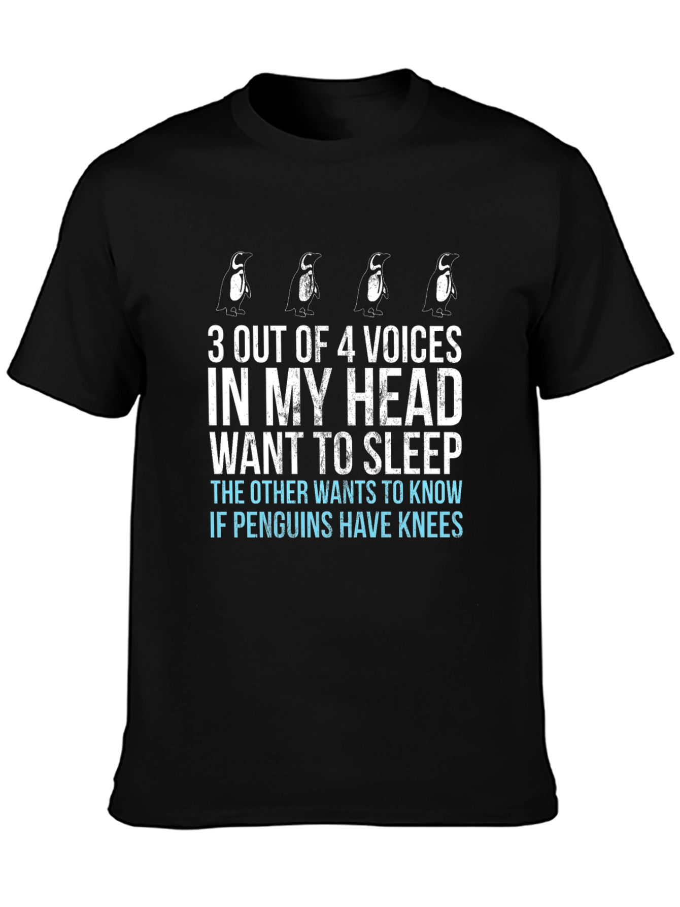 Penguin Voices T-Shirt - Funny Graphic Tee