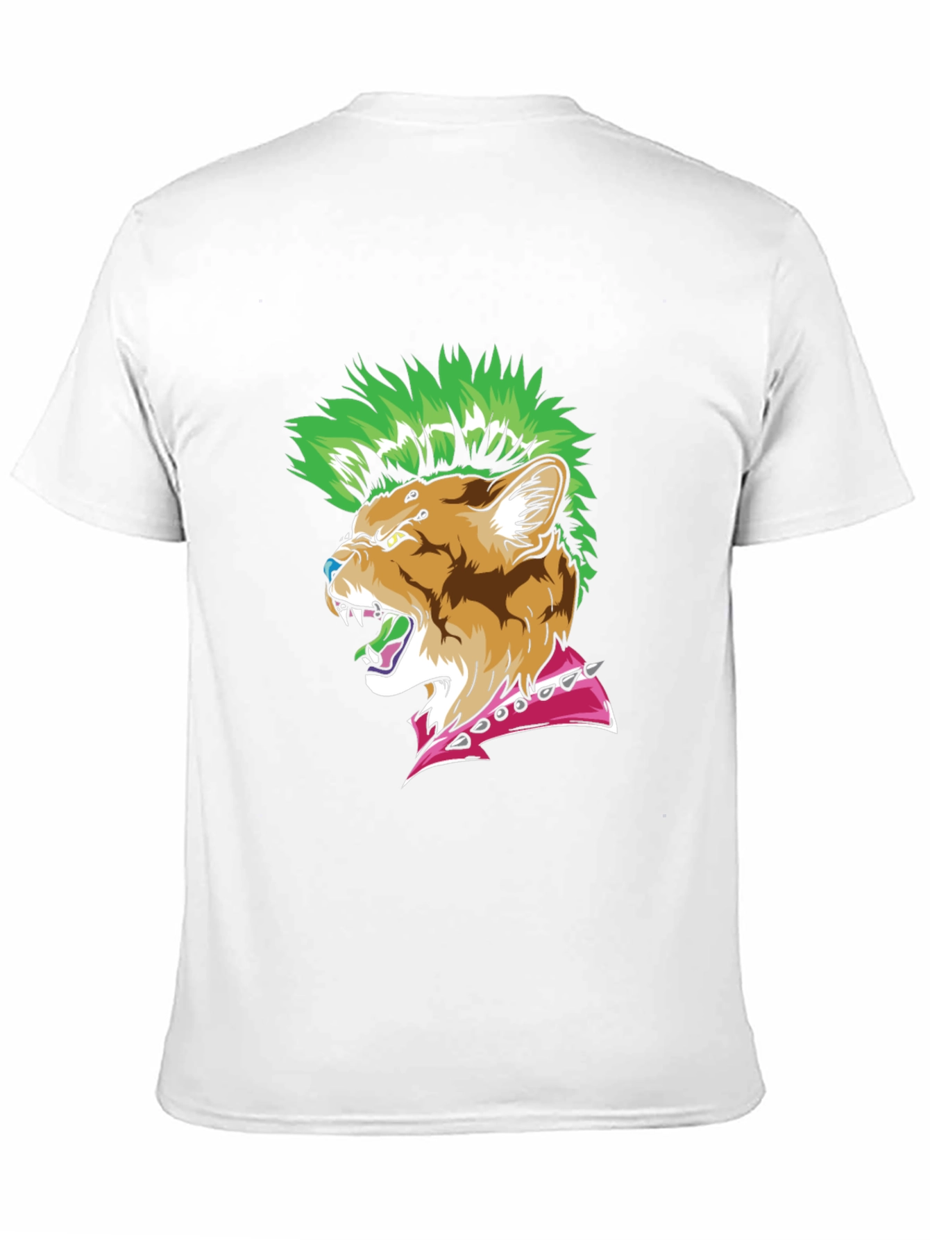Punk Rock Cougar T-Shirt - Edgy Animal Graphic Tee