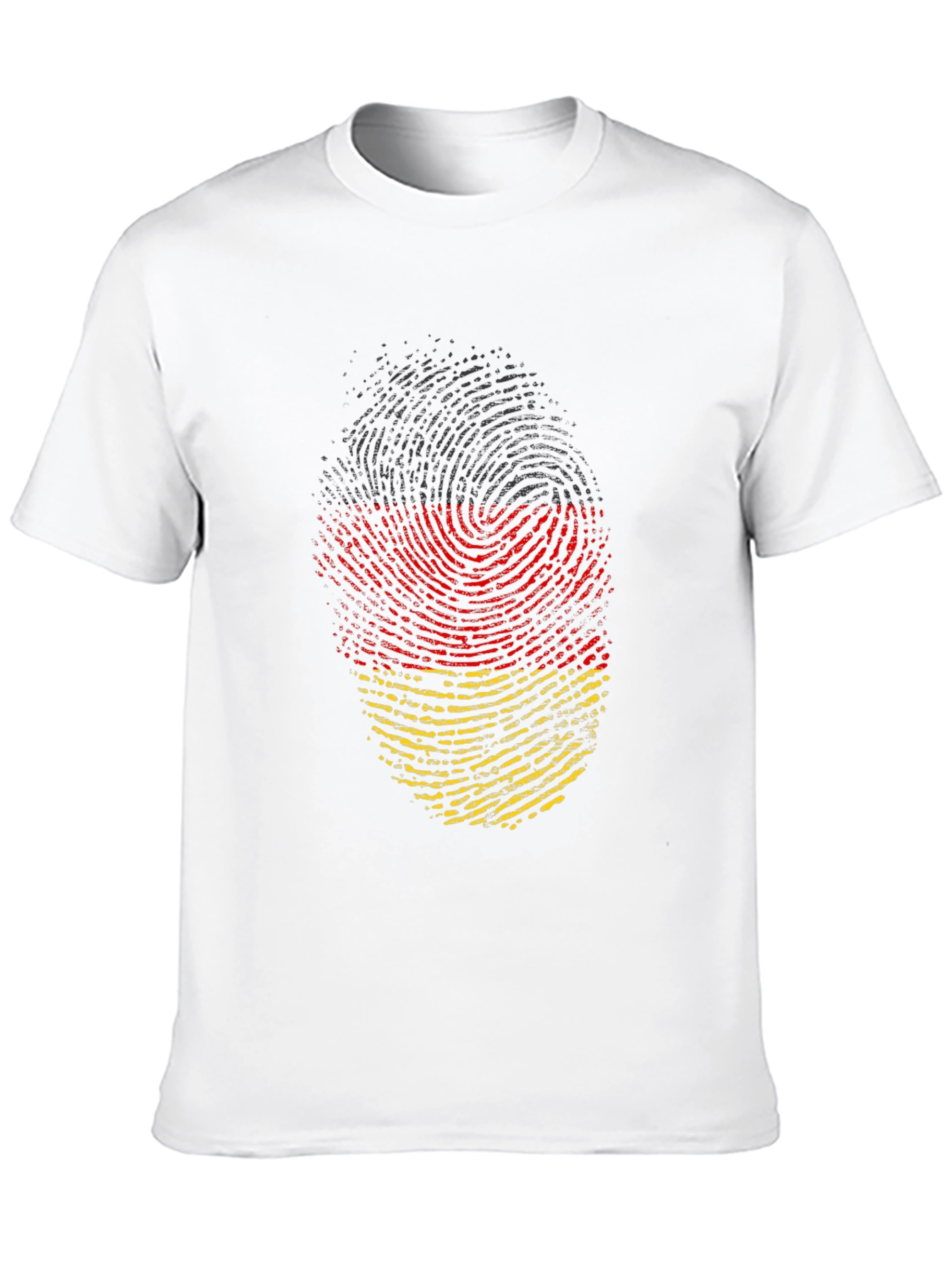 Germany Flag Fingerprint T-Shirt - Black