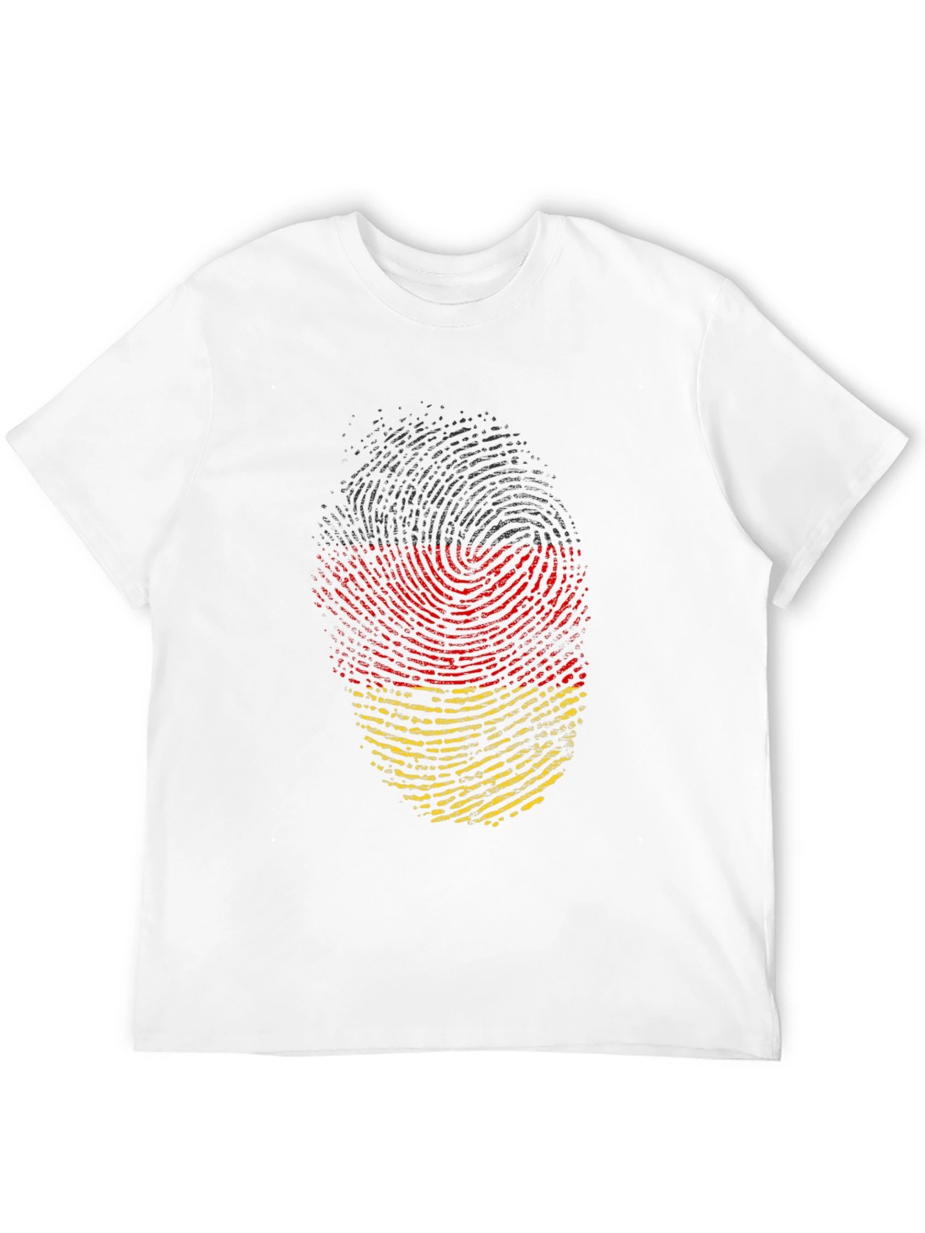 Germany Flag Fingerprint T-Shirt - Black