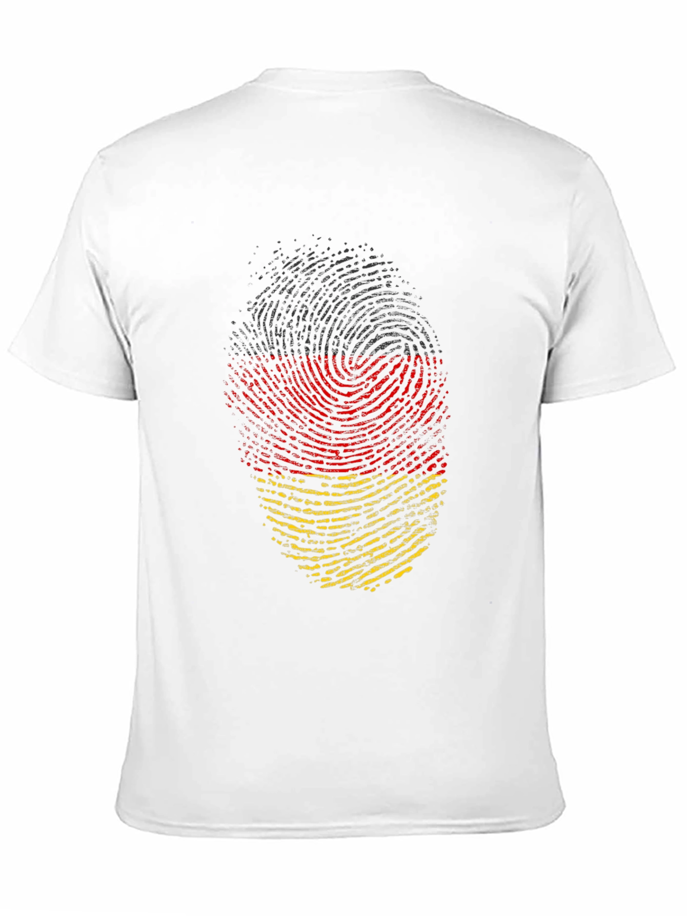 Germany Flag Fingerprint T-Shirt - Black