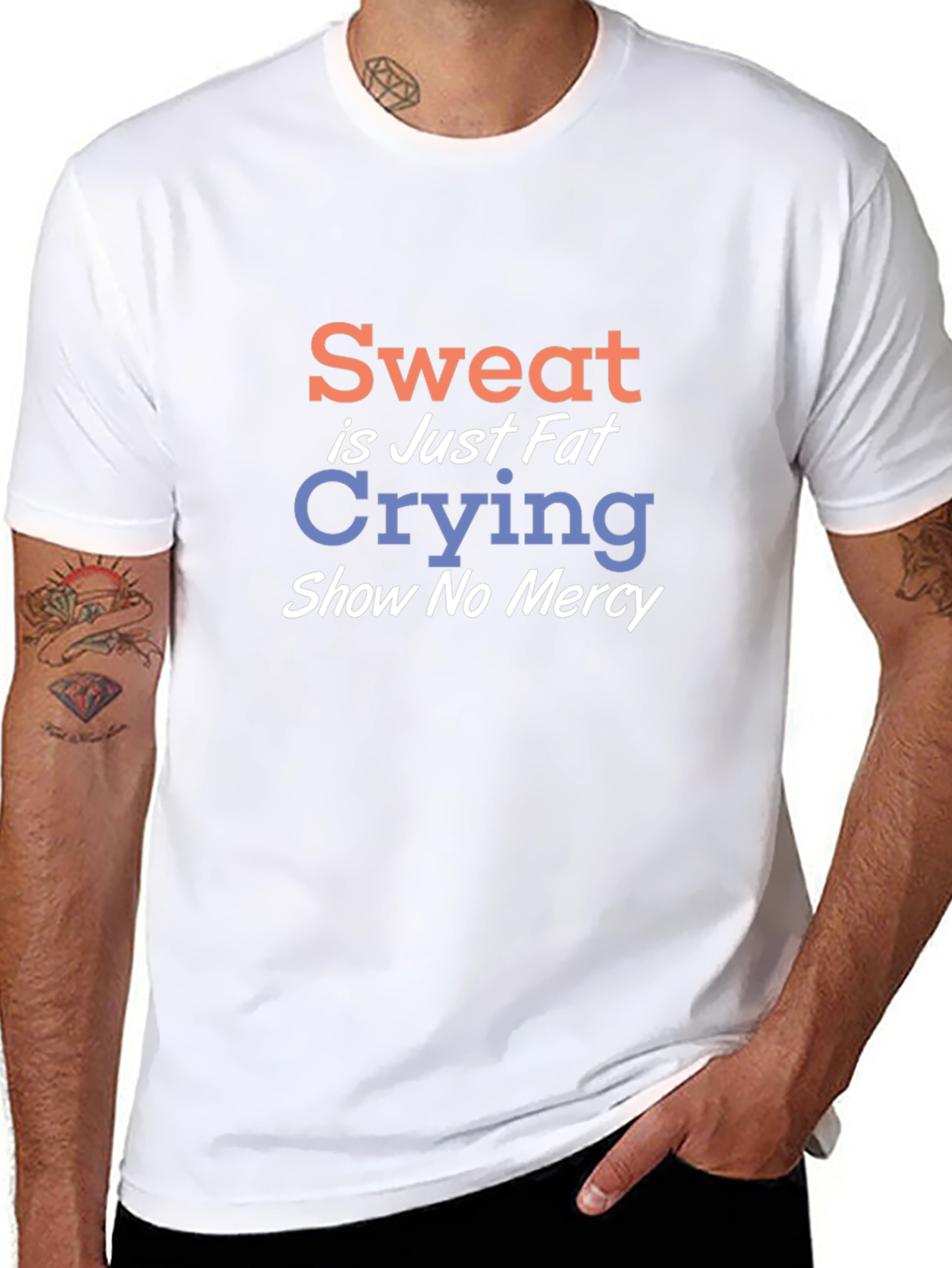 Sweat is Just Fat Crying Graphic Tee