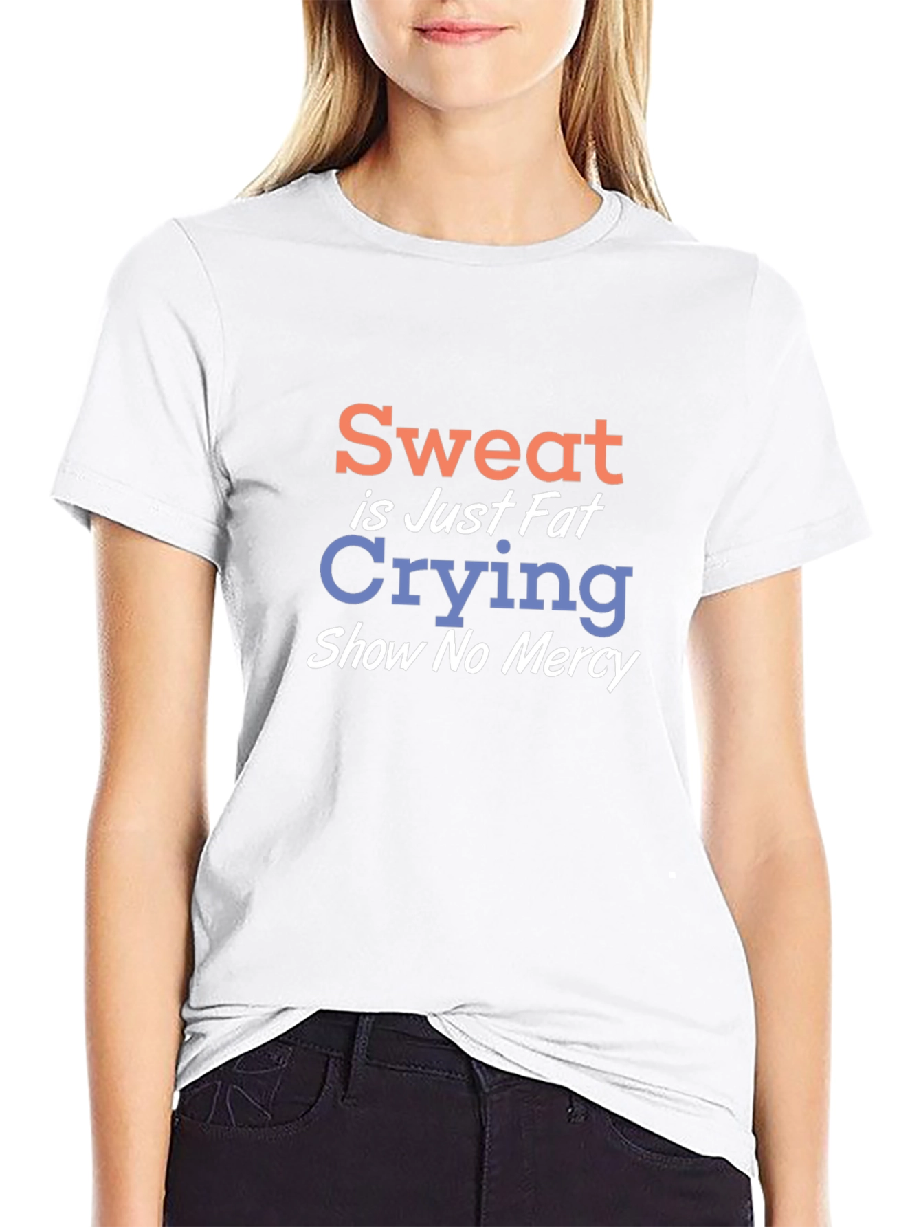 Sweat is Just Fat Crying Graphic Tee