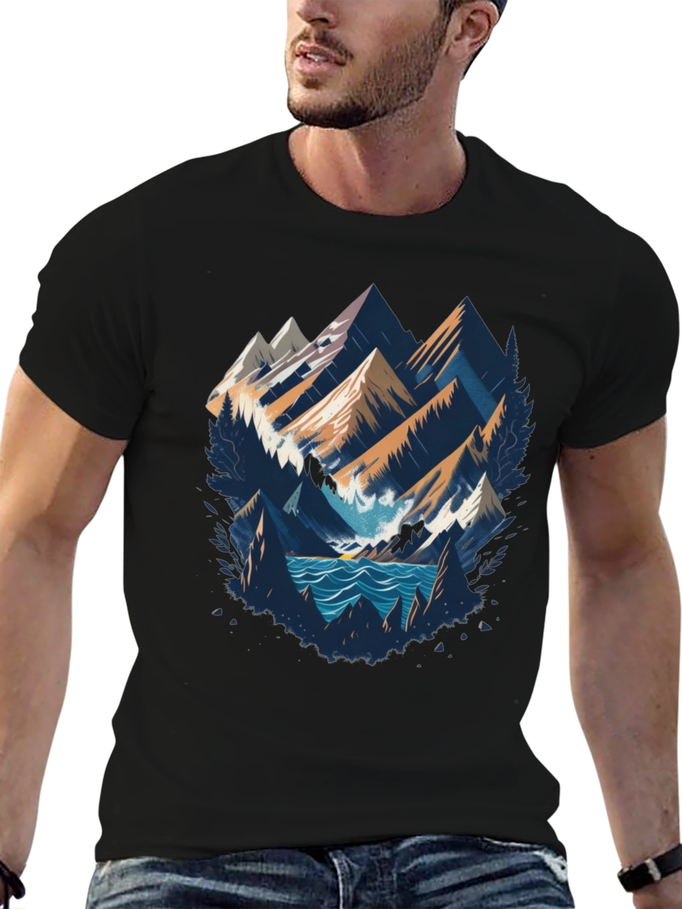 Mountainscape Graphic Tee - Adventure Awaits