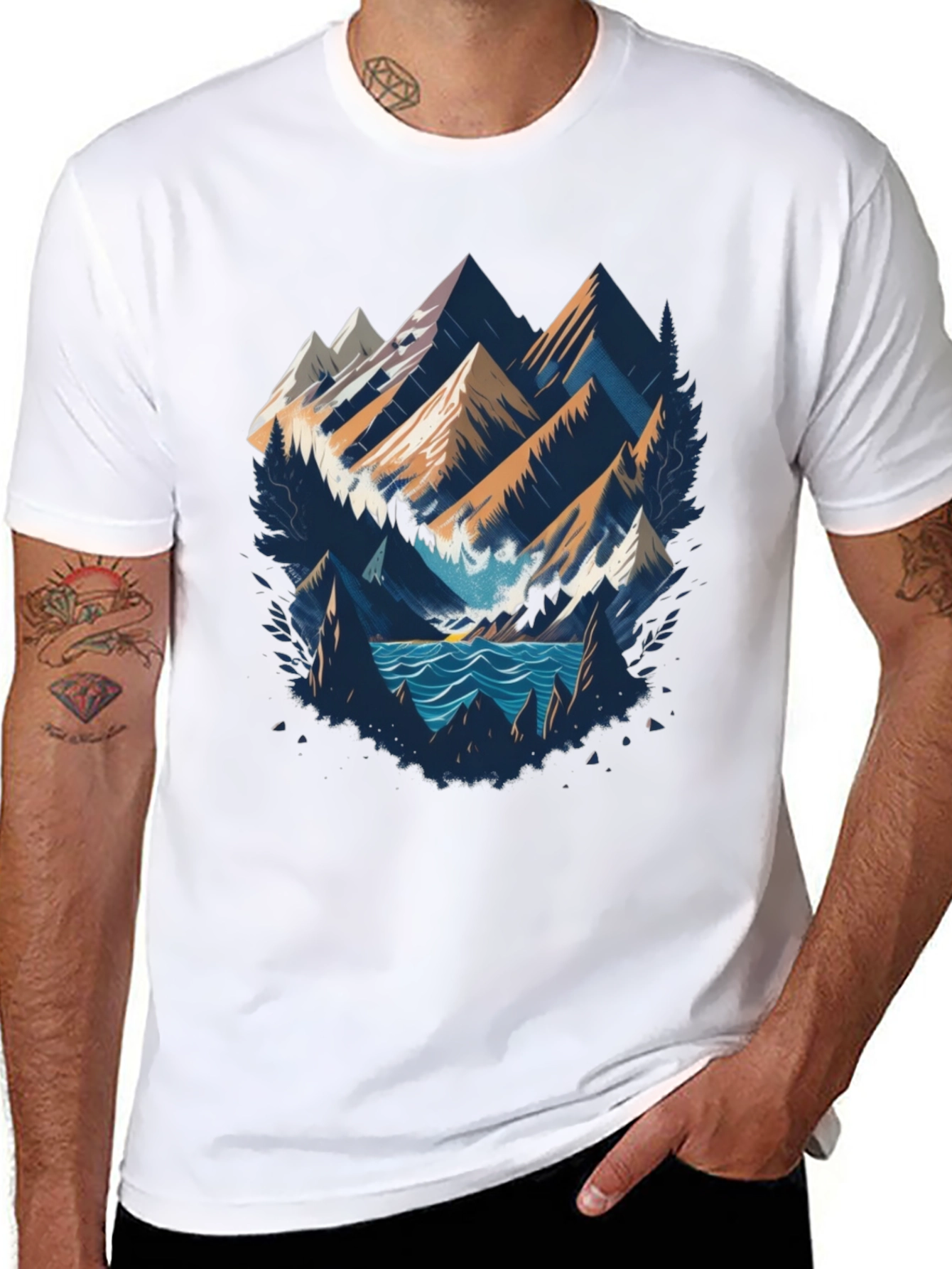 Mountainscape Graphic Tee - Adventure Awaits