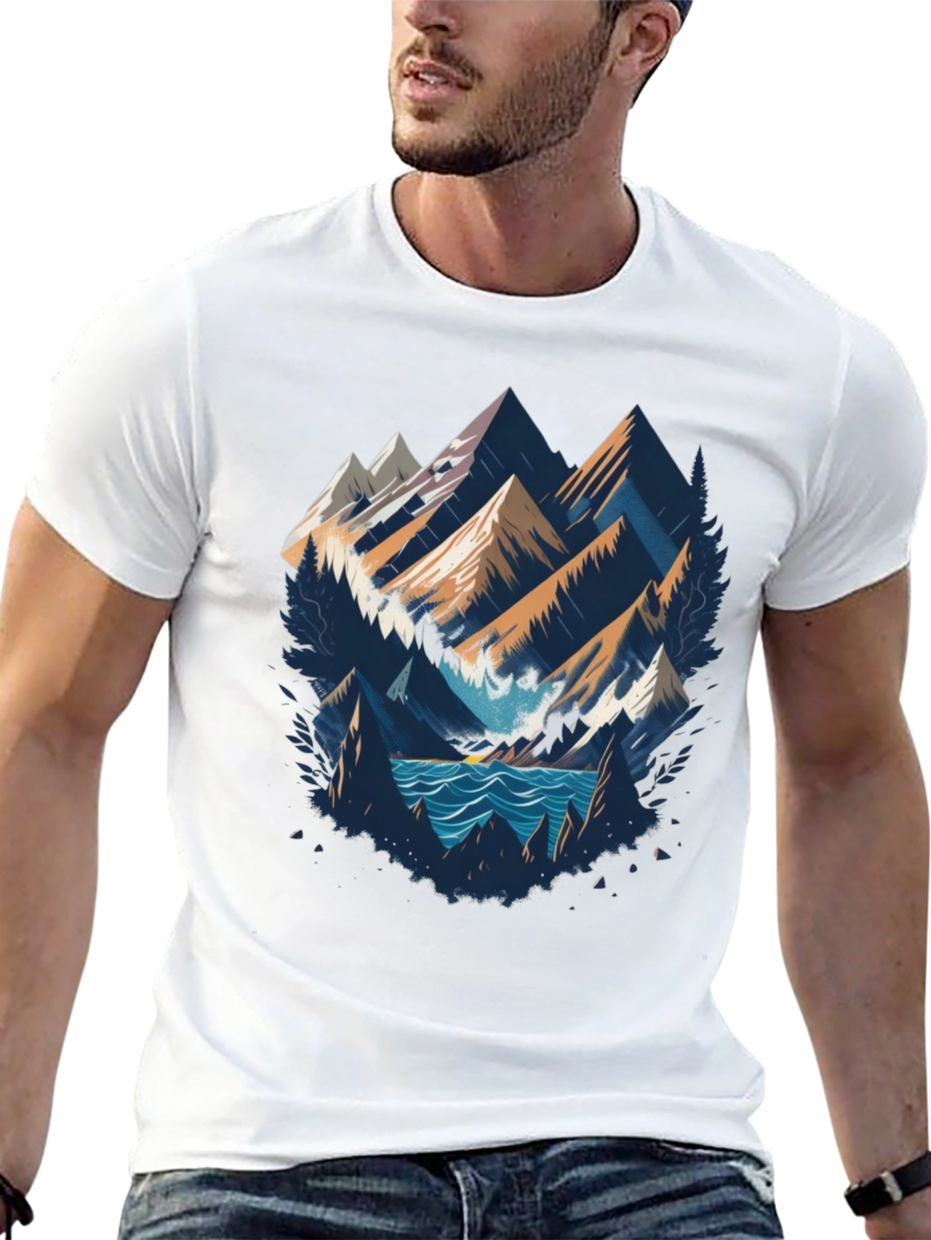 Mountainscape Graphic Tee - Adventure Awaits