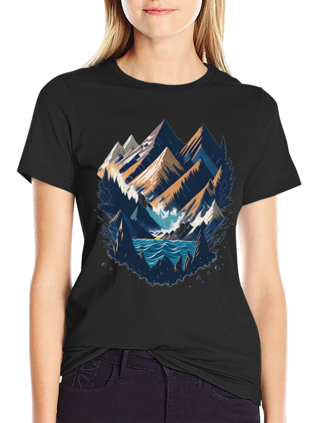 Mountainscape Graphic Tee - Adventure Awaits