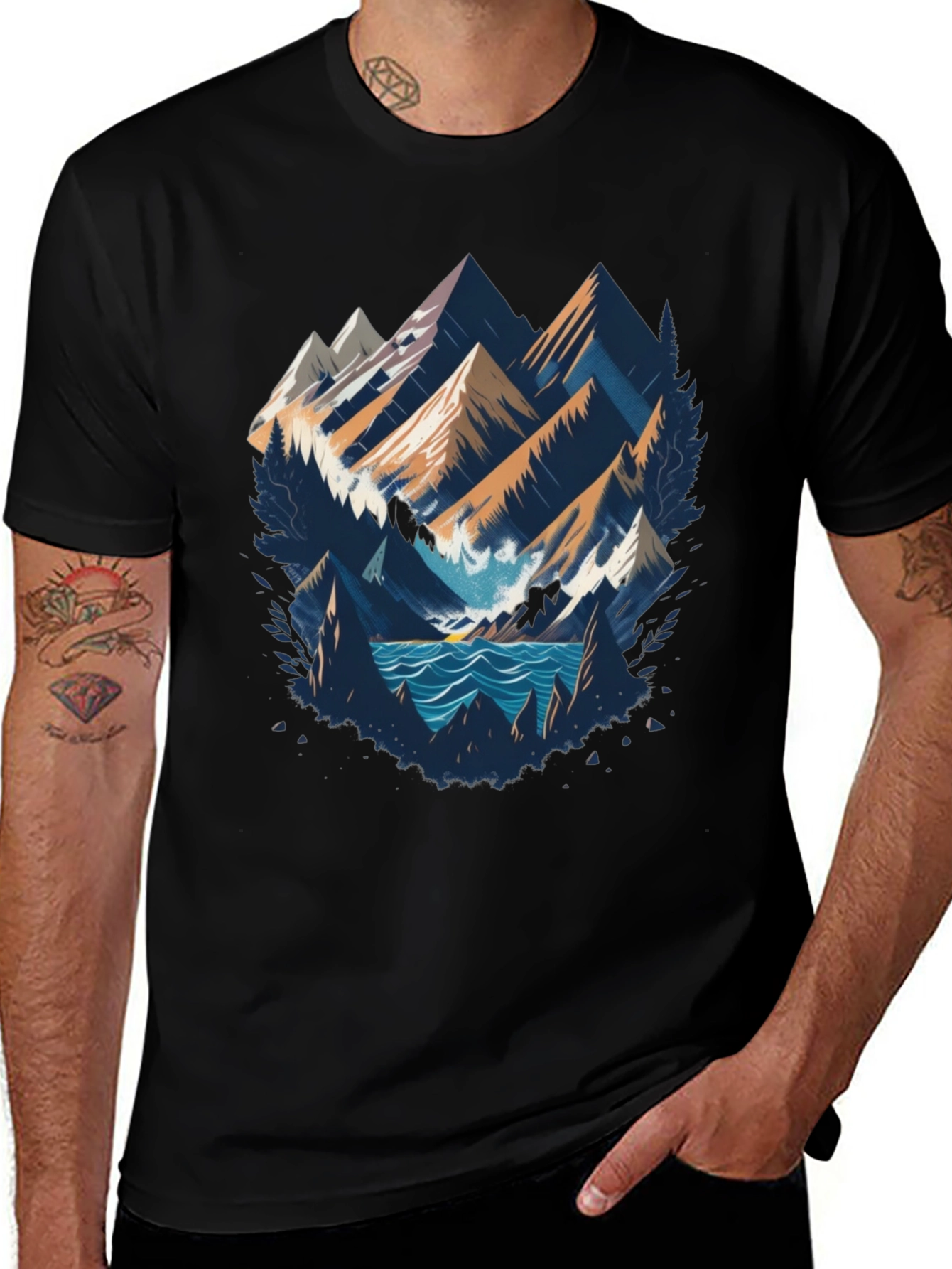 Mountainscape Graphic Tee - Adventure Awaits