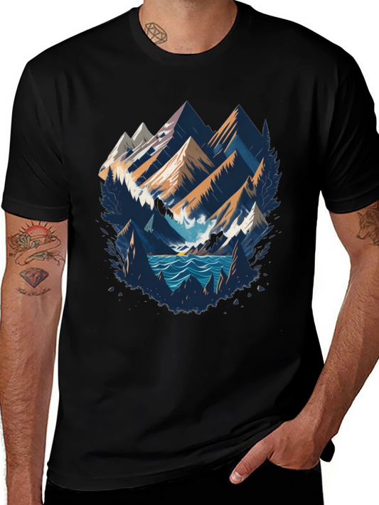 Mountainscape Graphic Tee - Adventure Awaits