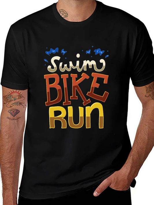 Swim Bike Run Graphic T-Shirt