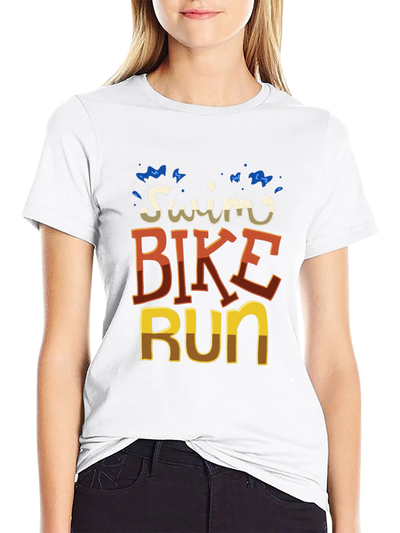 Swim Bike Run Graphic T-Shirt