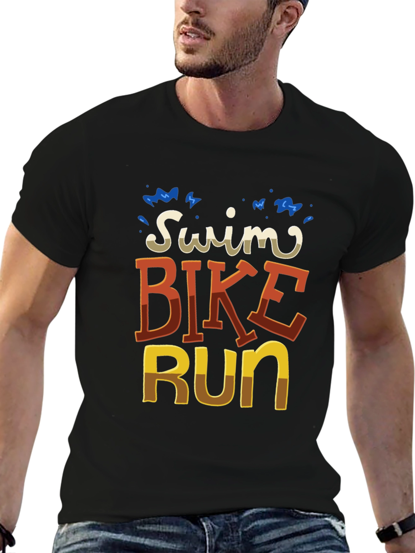 Swim Bike Run Graphic T-Shirt