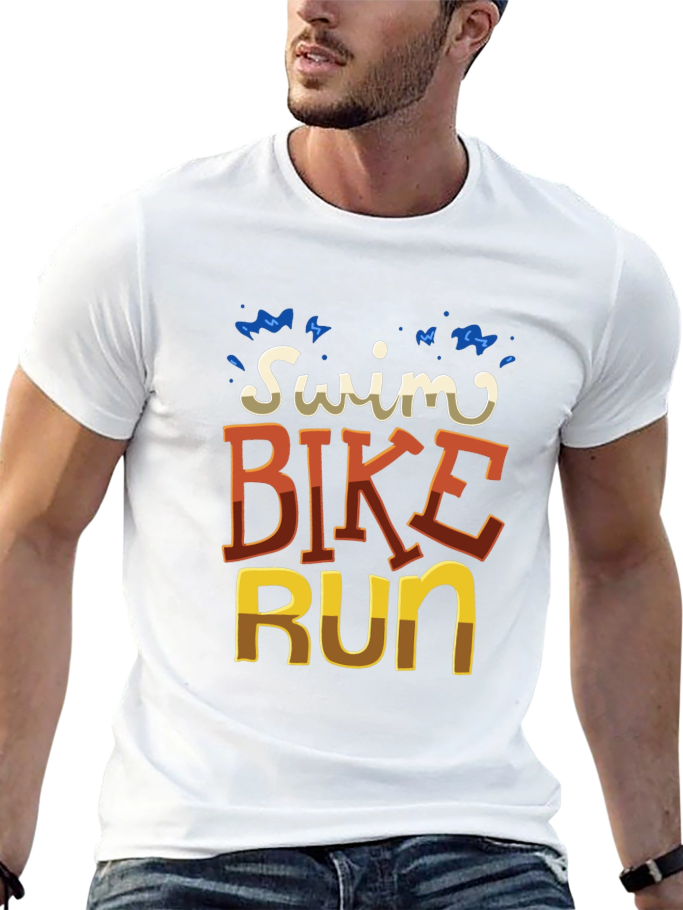 Swim Bike Run Graphic T-Shirt
