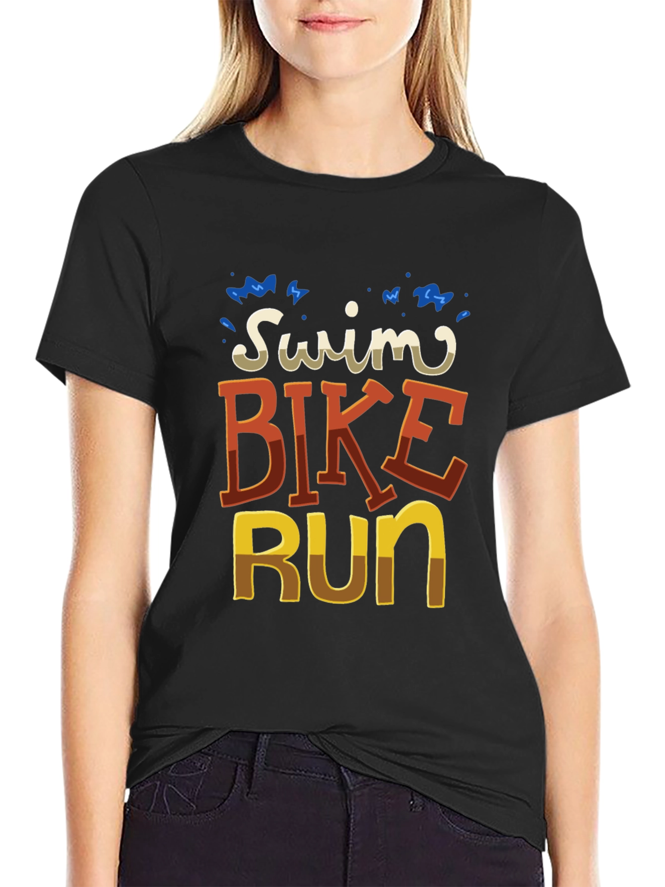 Swim Bike Run Graphic T-Shirt
