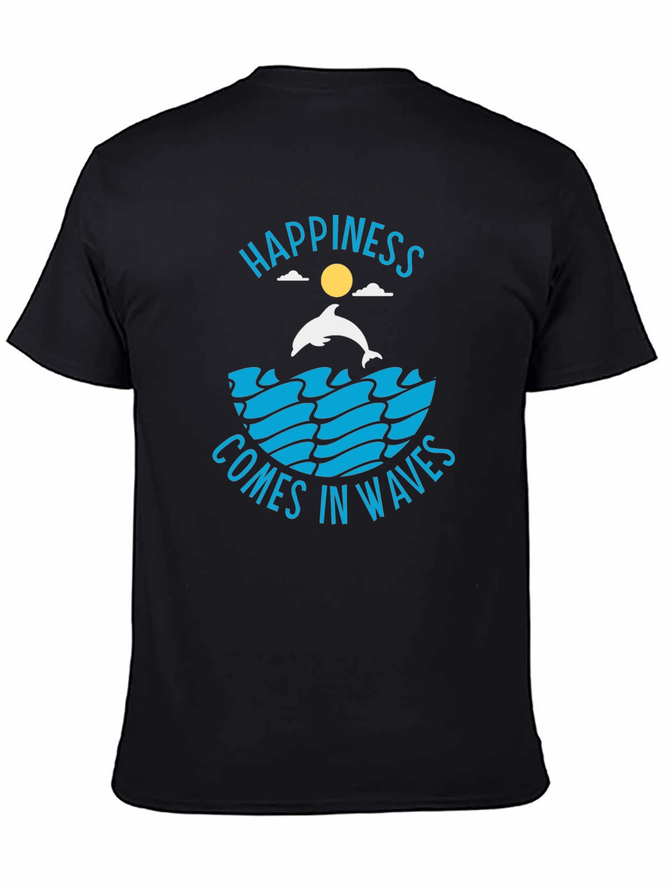 Happiness Comes in Waves Graphic T-Shirt