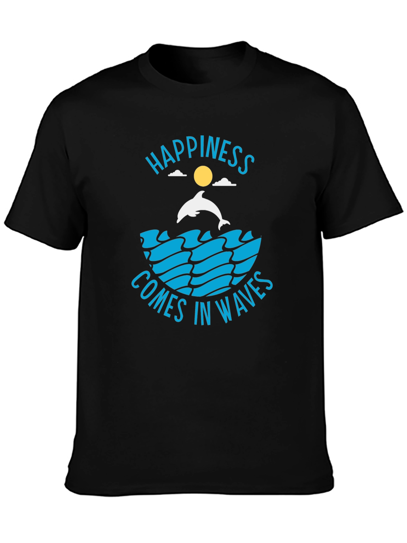 Happiness Comes in Waves Graphic T-Shirt
