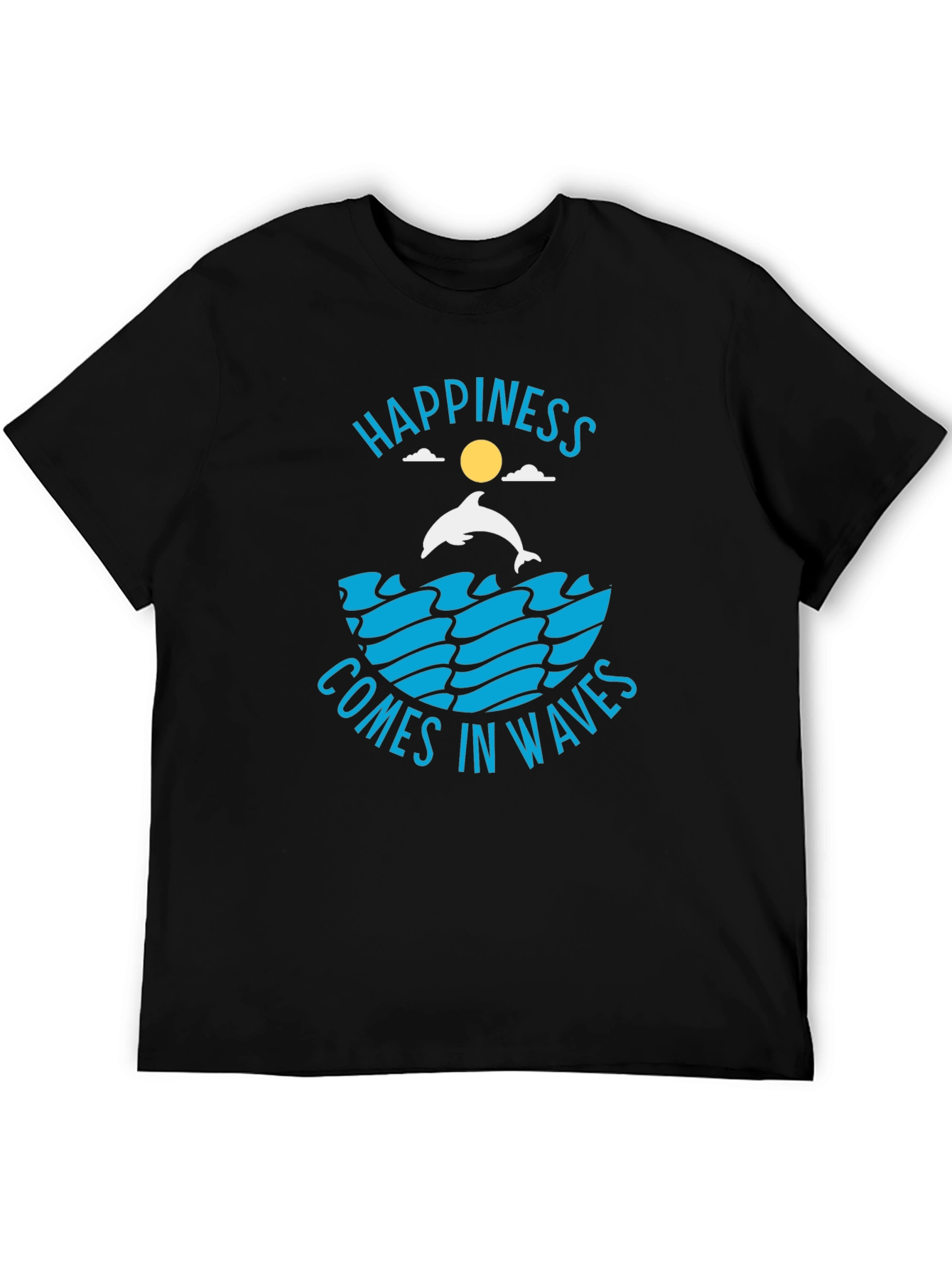 Happiness Comes in Waves Graphic T-Shirt