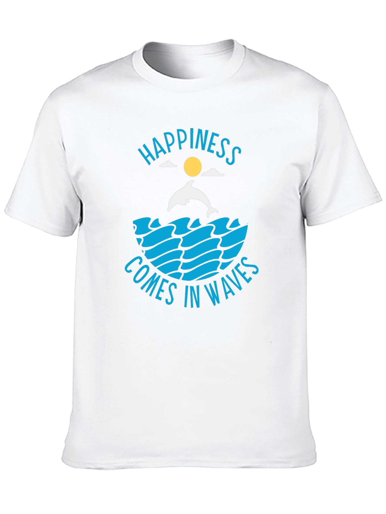 Happiness Comes in Waves Graphic T-Shirt