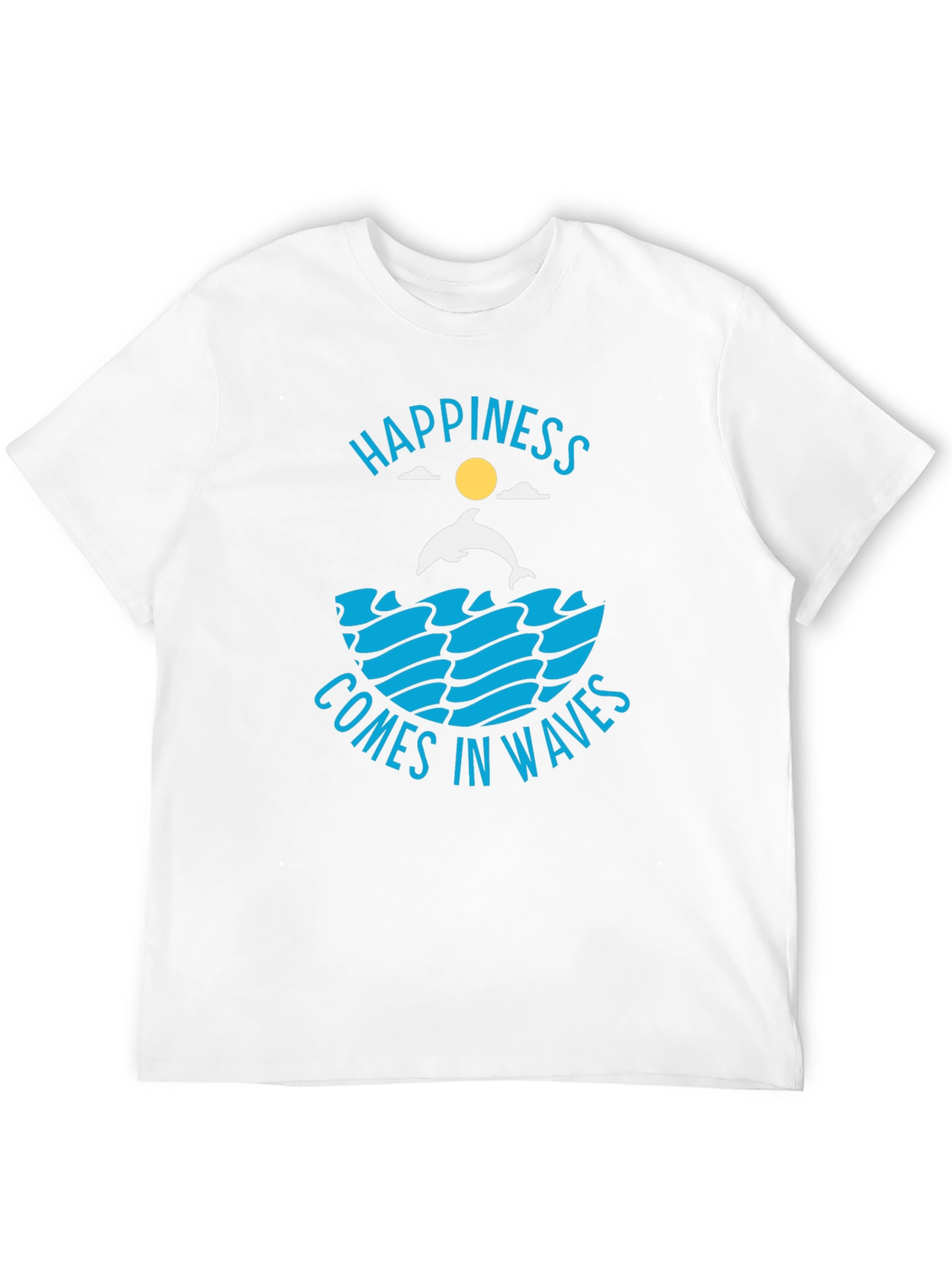 Happiness Comes in Waves Graphic T-Shirt