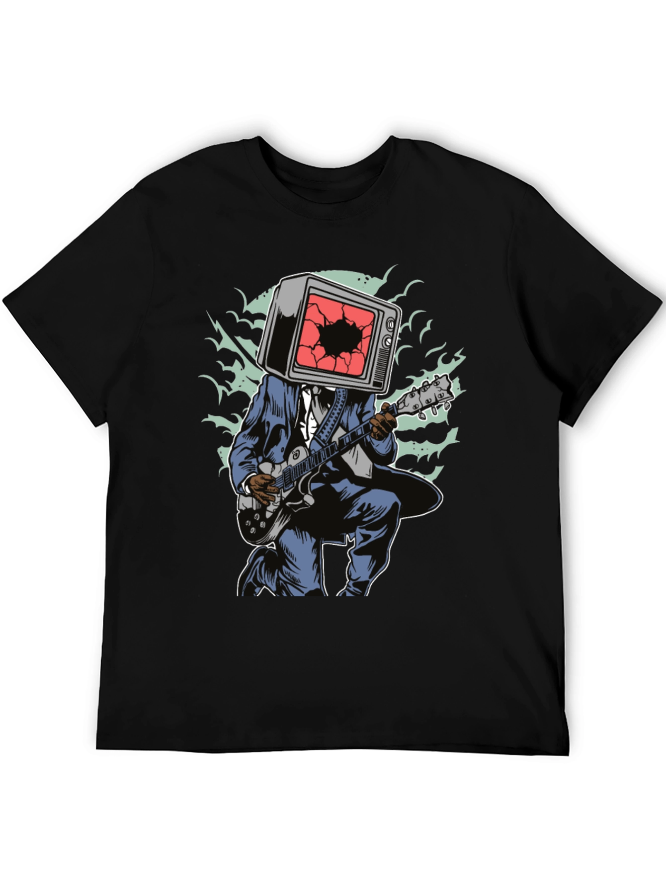 TV Head Guitarist Graphic Tee
