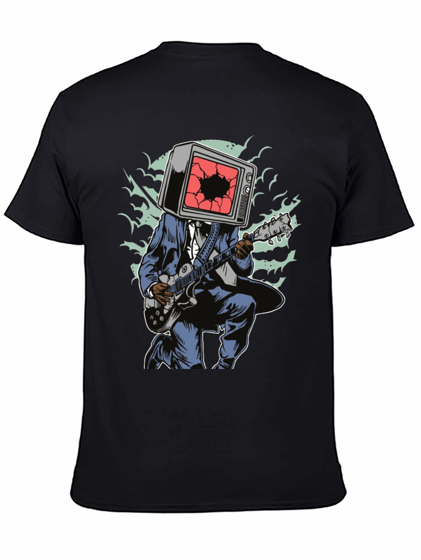 TV Head Guitarist Graphic Tee