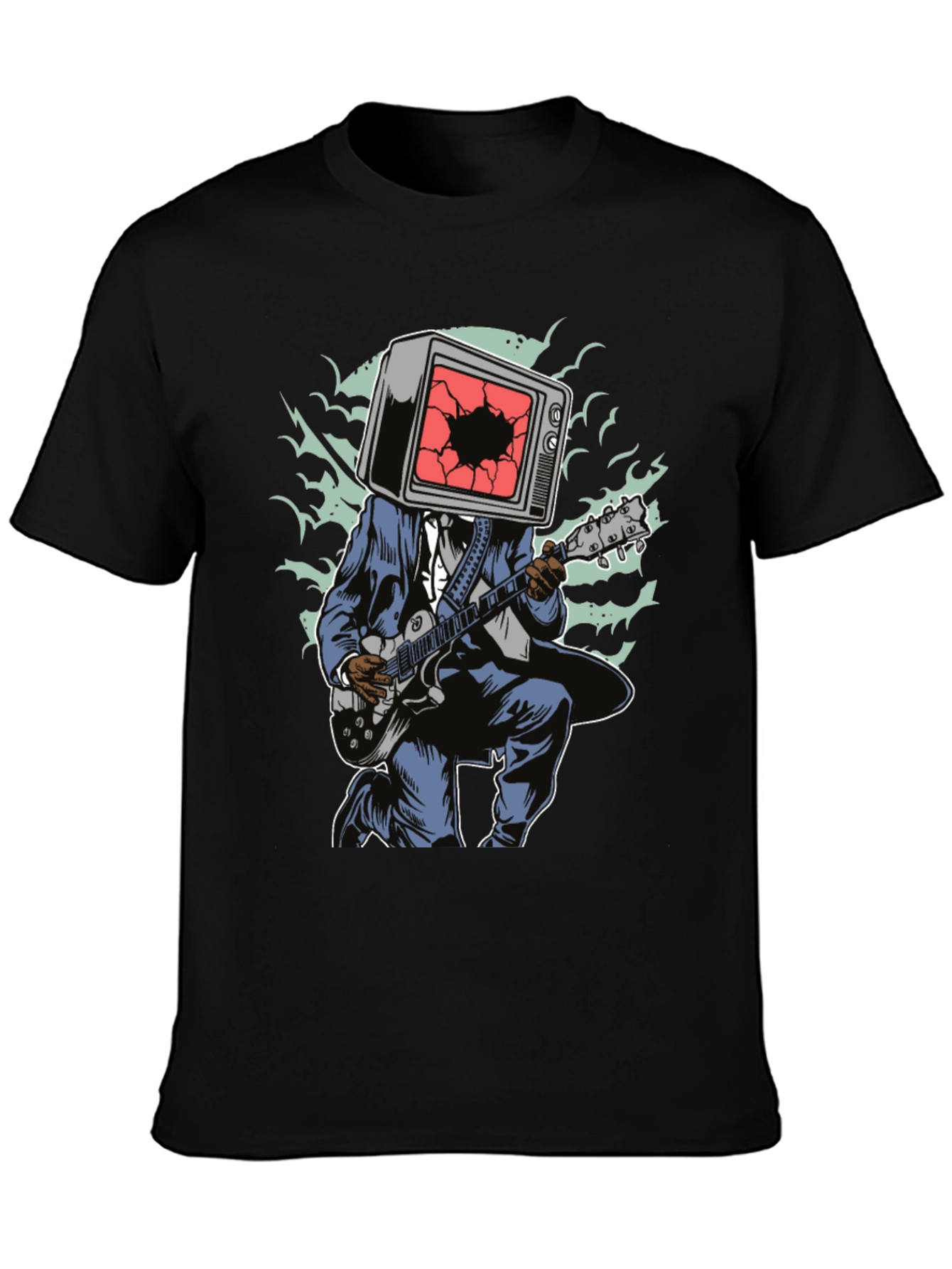 TV Head Guitarist Graphic Tee