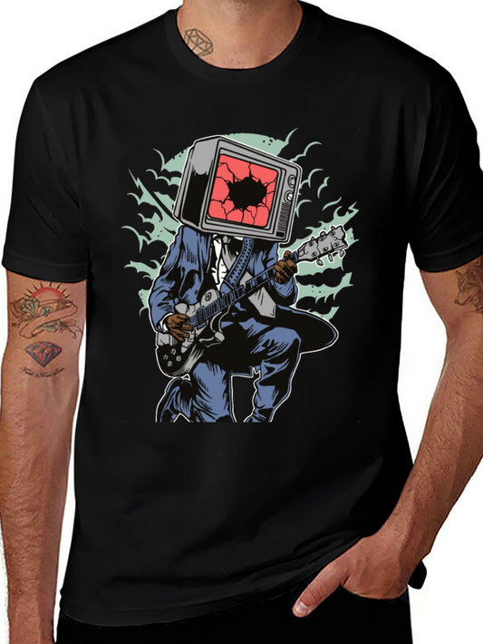 TV Head Guitarist Graphic Tee