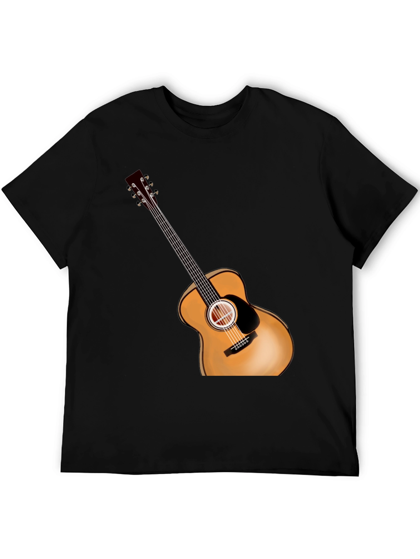 Guitar Graphic Tee - Casual Style